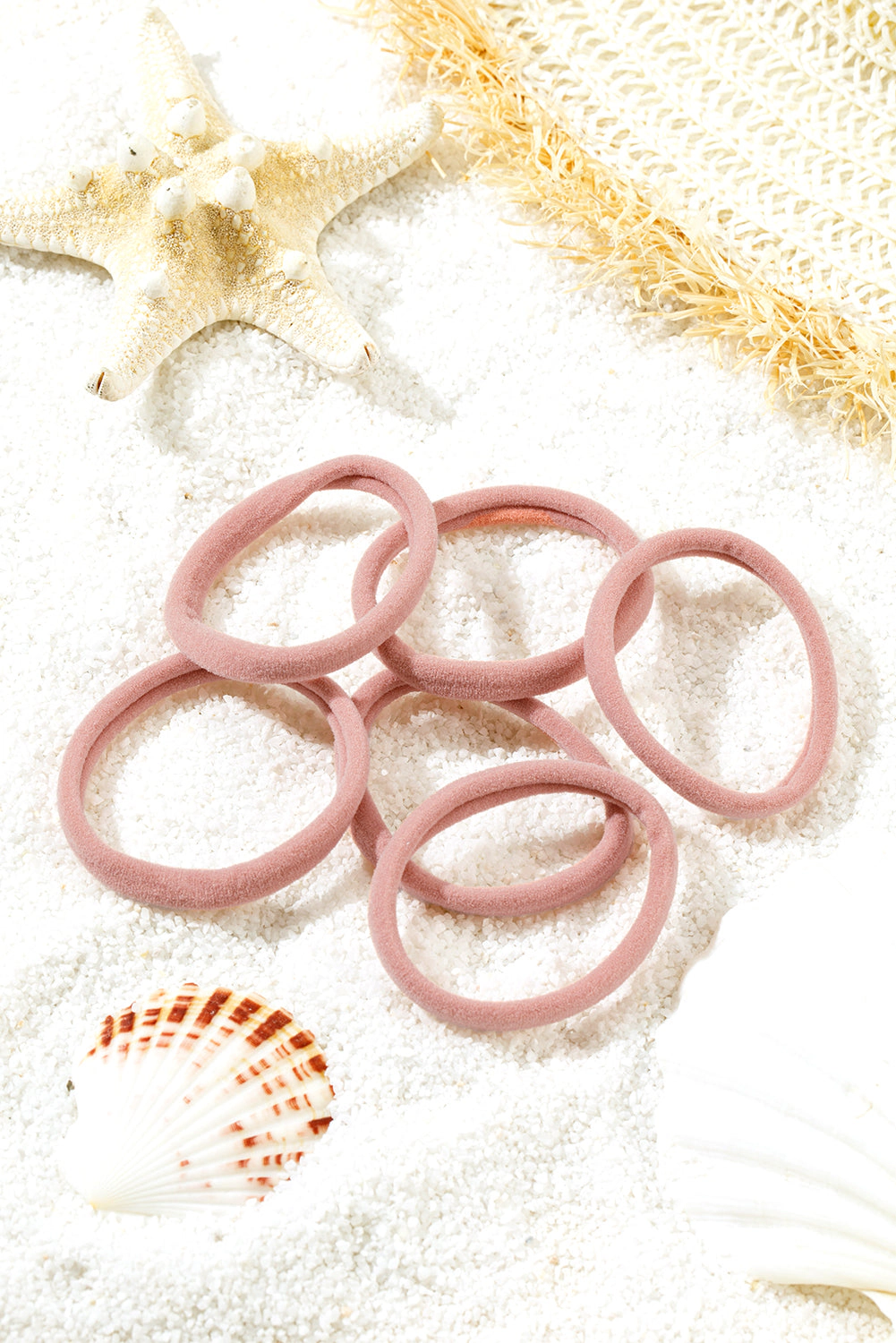 Threaded Pear Women's Peach Blossom Solid Hair Tie
