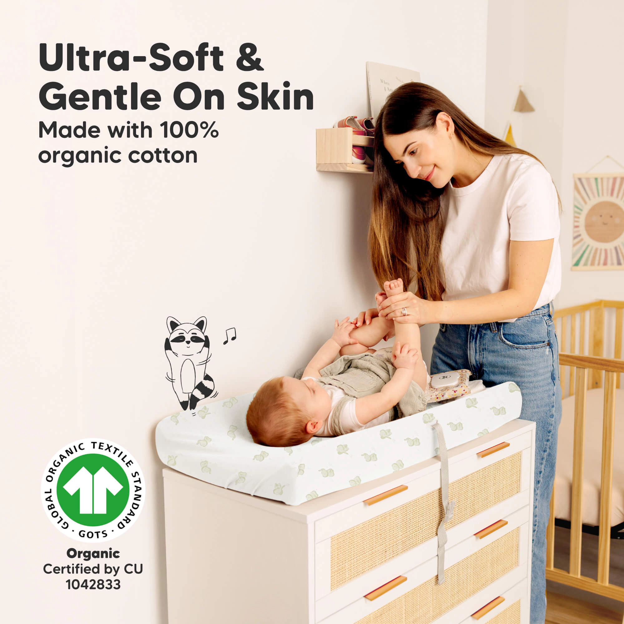 KeaBabies 2-Pack Soothe [Protect+] Waterproof Changing Pad Covers for Baby Boys, Girls