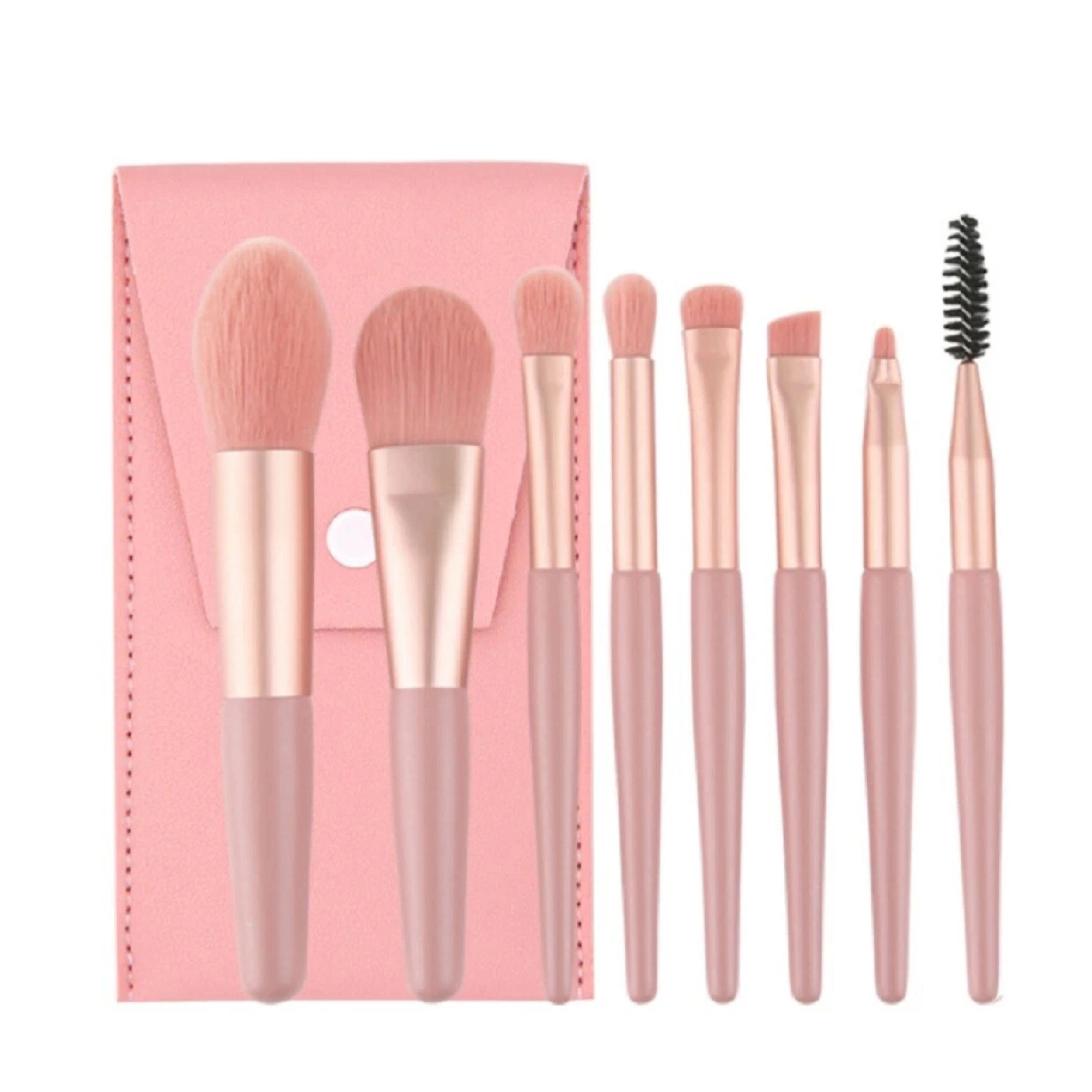 Home Collection Women Pack of 8 Mini Makeup Brush Set