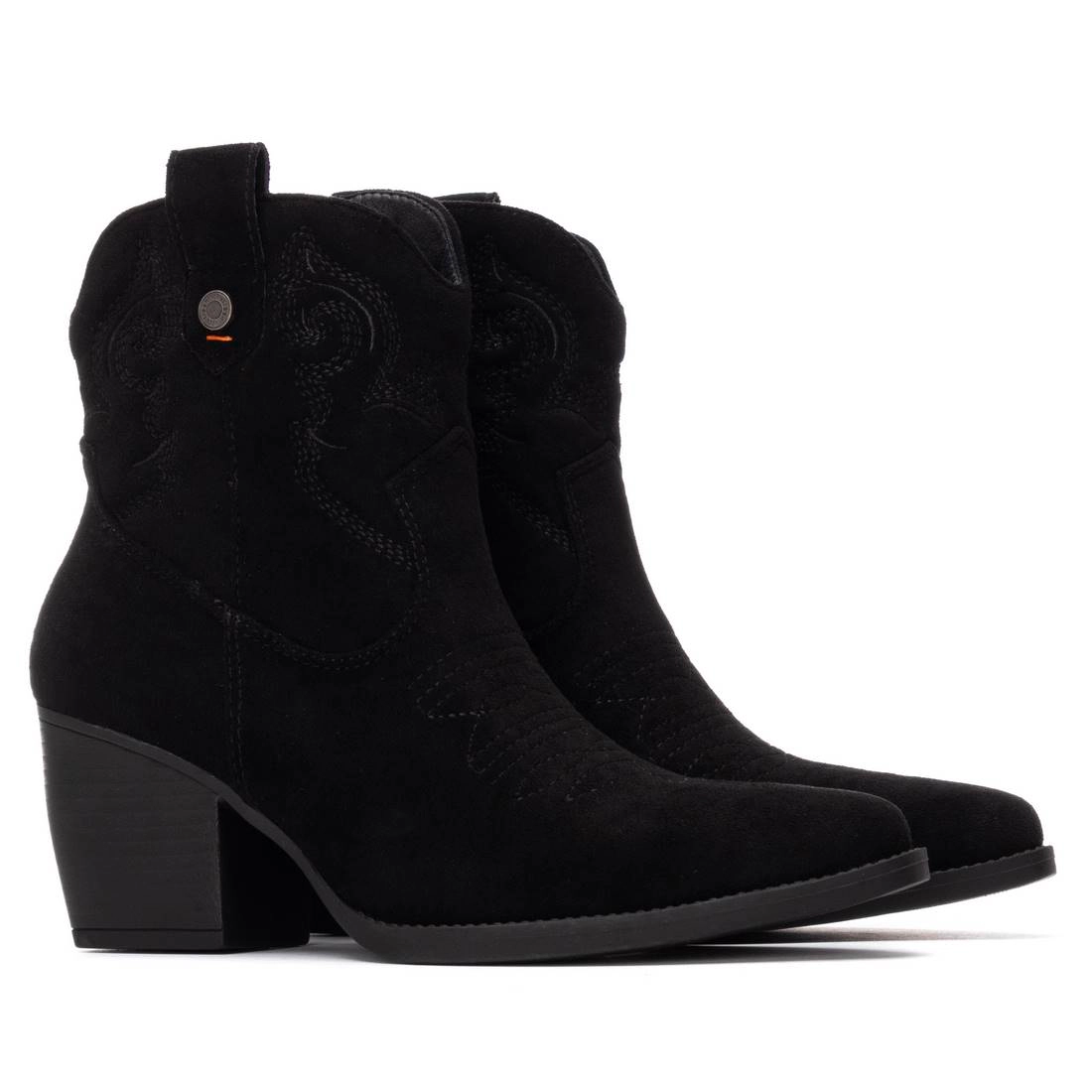 Women's Suede Italian Western Ankle Booties Refresh Collection By XTI