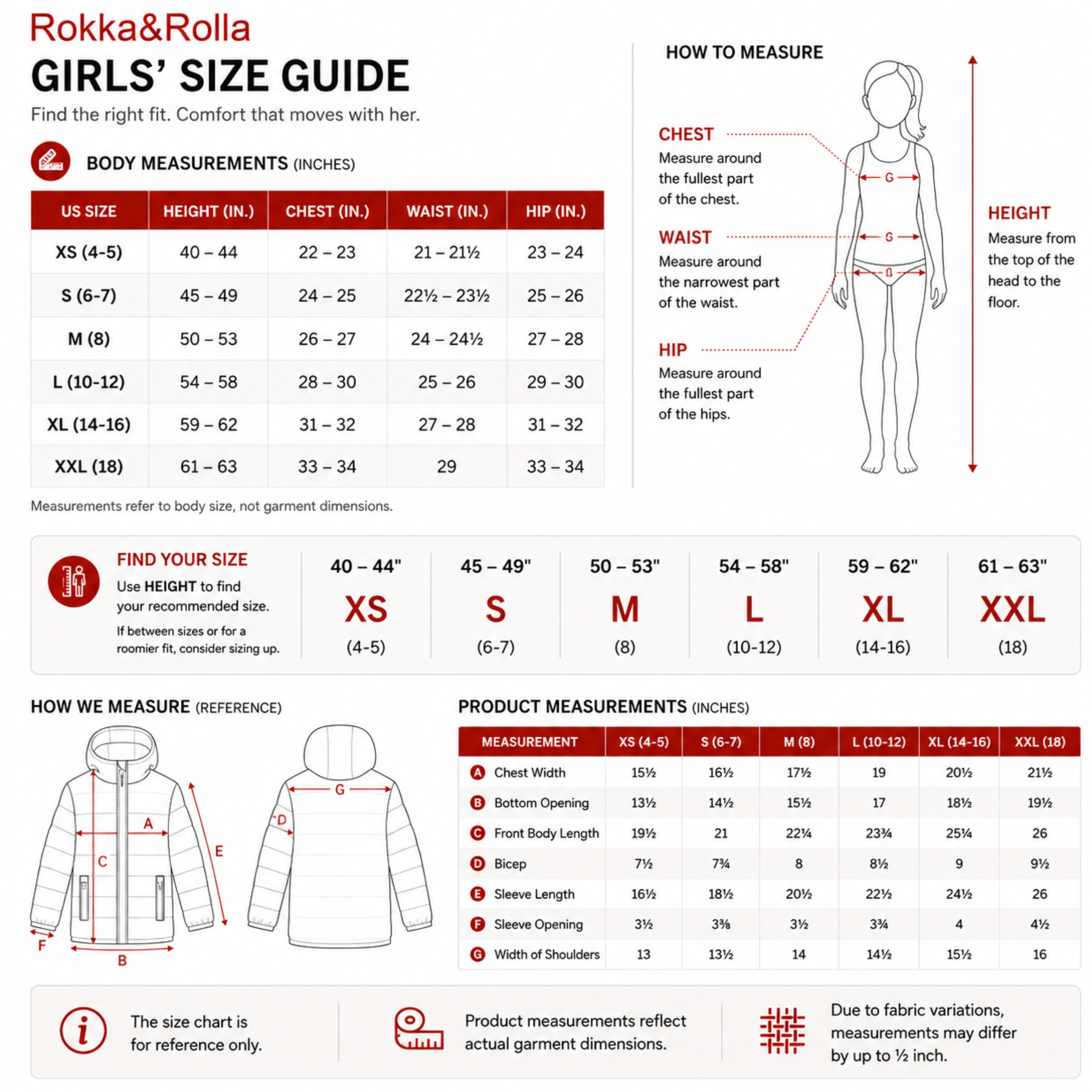 Rokka&Rolla Little & Big Kid Girls Reversible Fleece Puffer Jacket