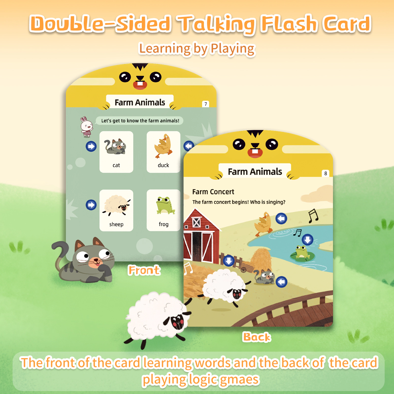 Alilo Interactive Learning Tablet – Screen-Free Educational Toy with 40+ Talking Cards & 180+ Words