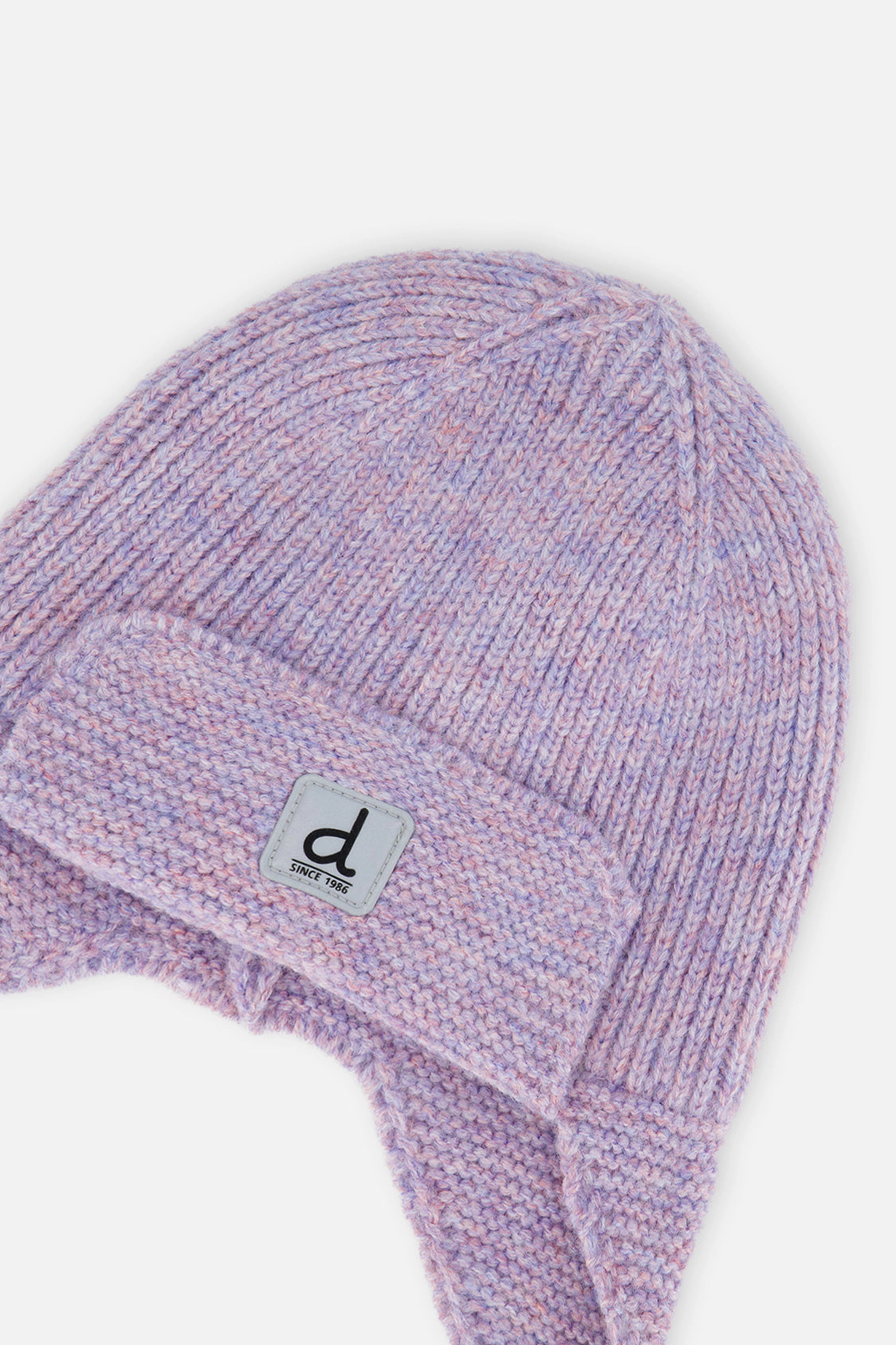Deux par Girls Winter Knit Hat with Ear Flaps and Strings