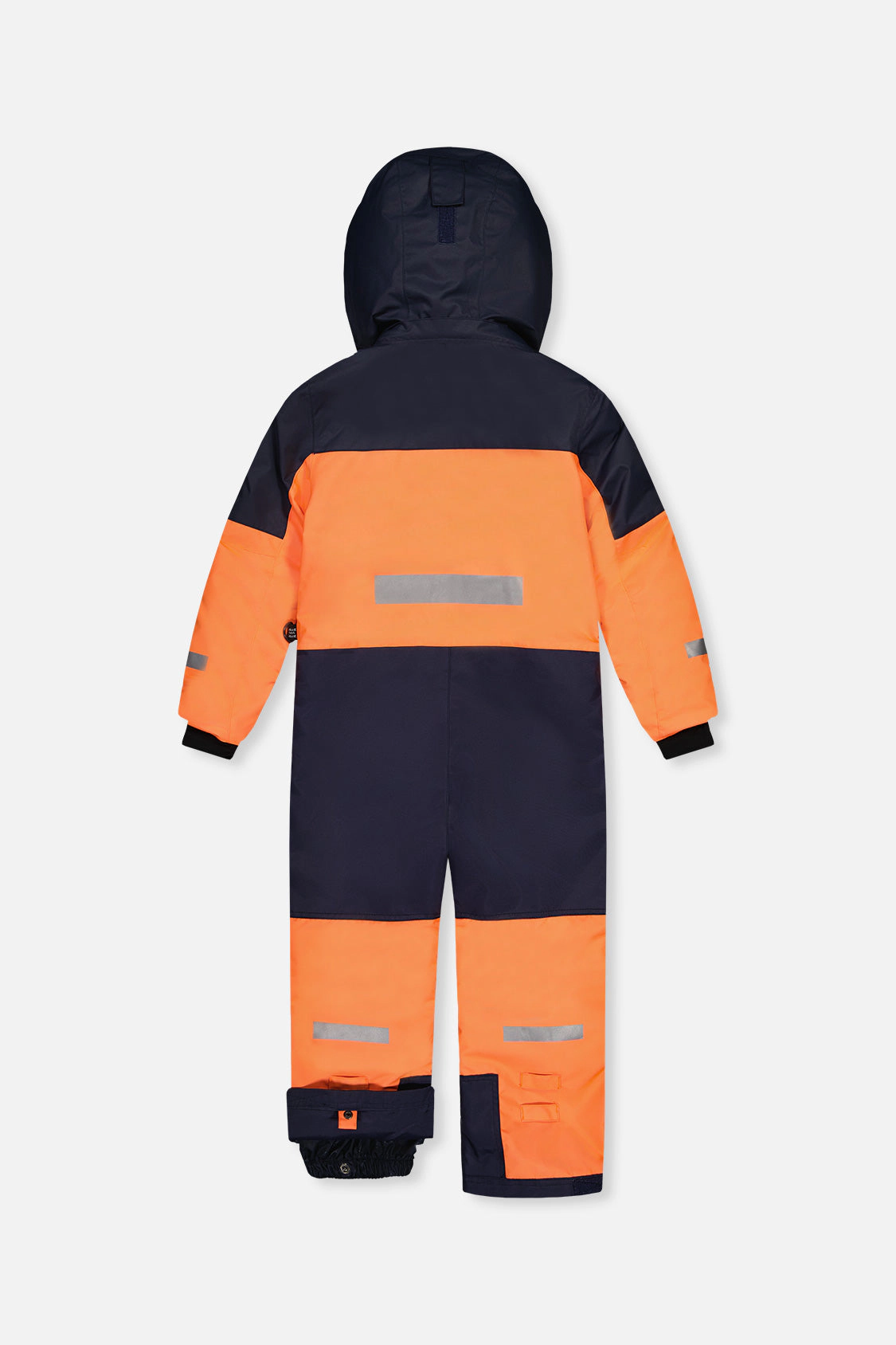 Deux par Boys One Piece Teknik Hooded Snowsuit with Expandable Sleeves