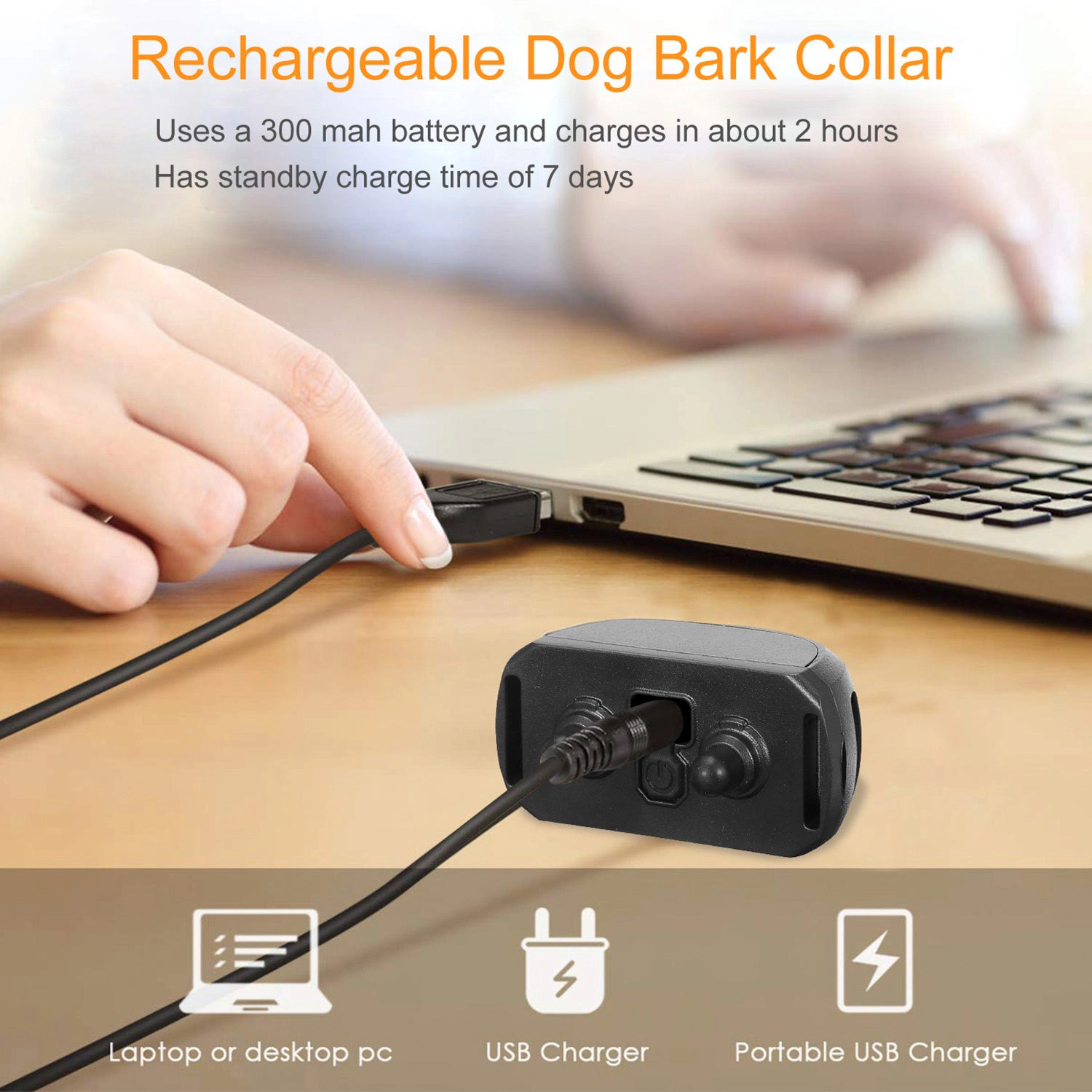 GBruno Waterproof Rechargeable Dog Training Collar