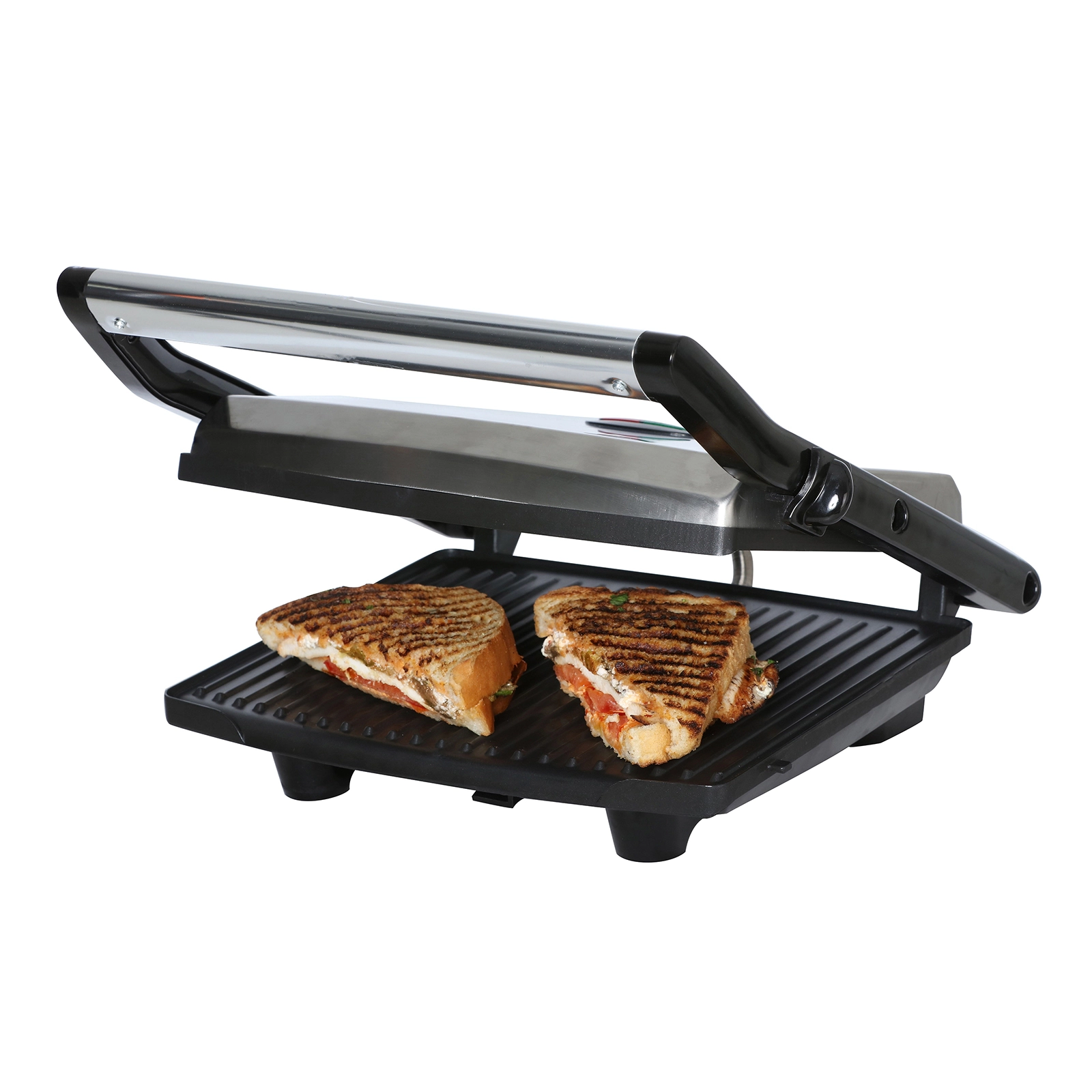 Brentwood Select TS-651 Compact Non-Stick Panini Press & Sandwich Maker, Stainless Steel