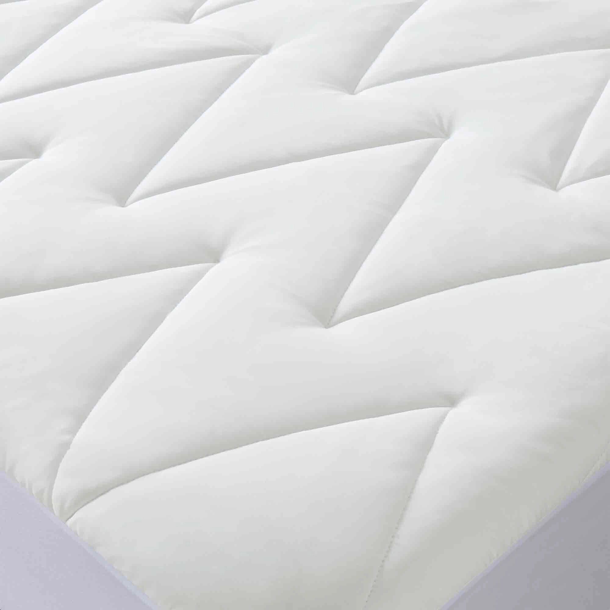 PEACE NEST Cooling Waterproof Mattress Pad with Deep Pocket Fitted Skirt Polyline Quilt