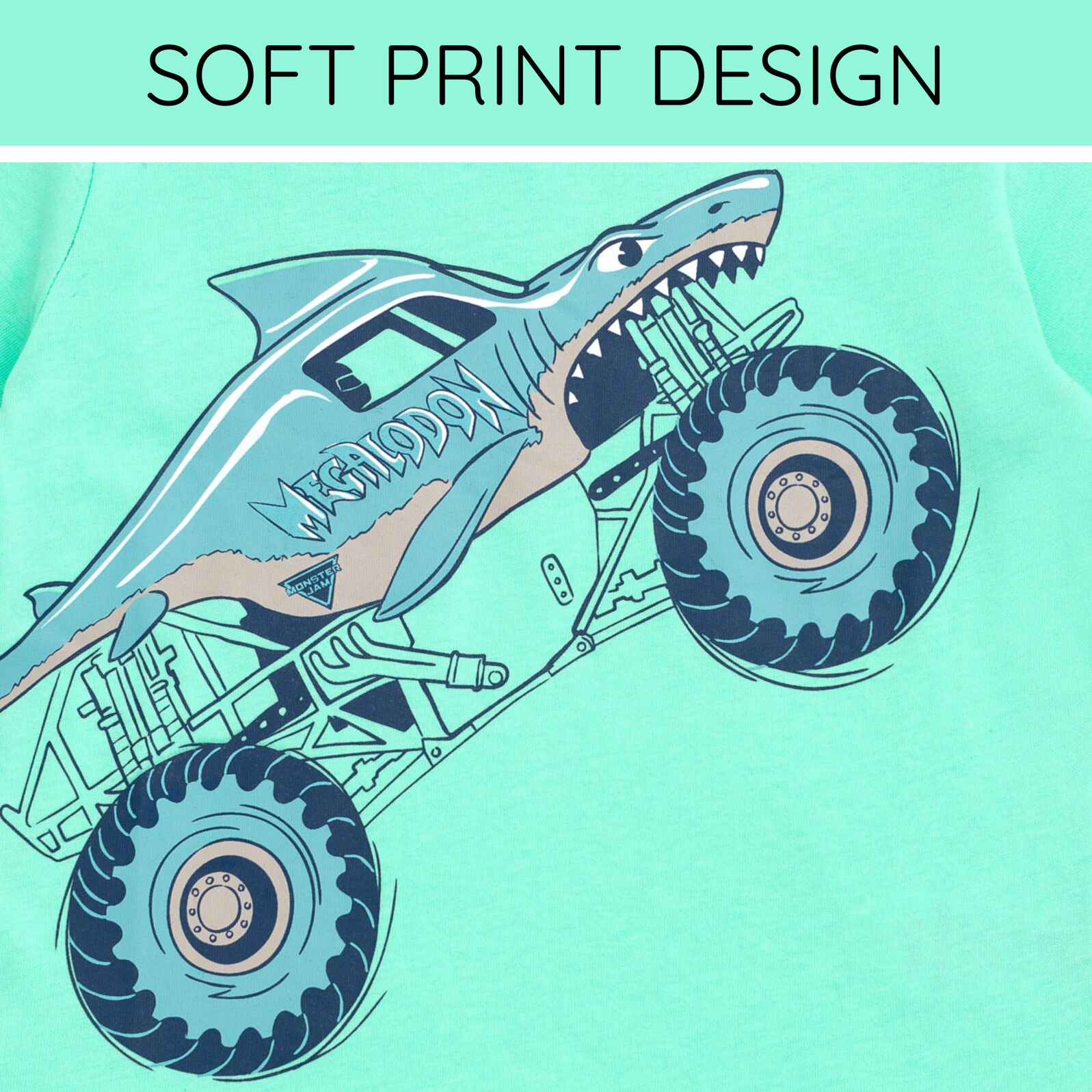 Monster Jam 3D Novelty Short Sleeve T-Shirt
