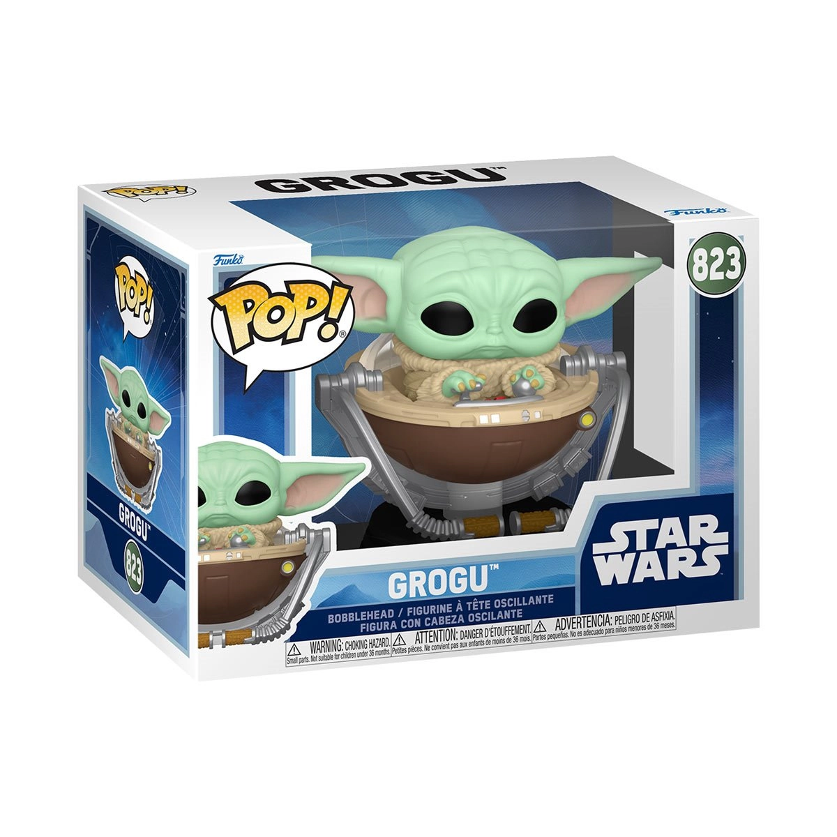 Funko Pop! Star Wars, The Mandalorian: Grogu in Pram #823