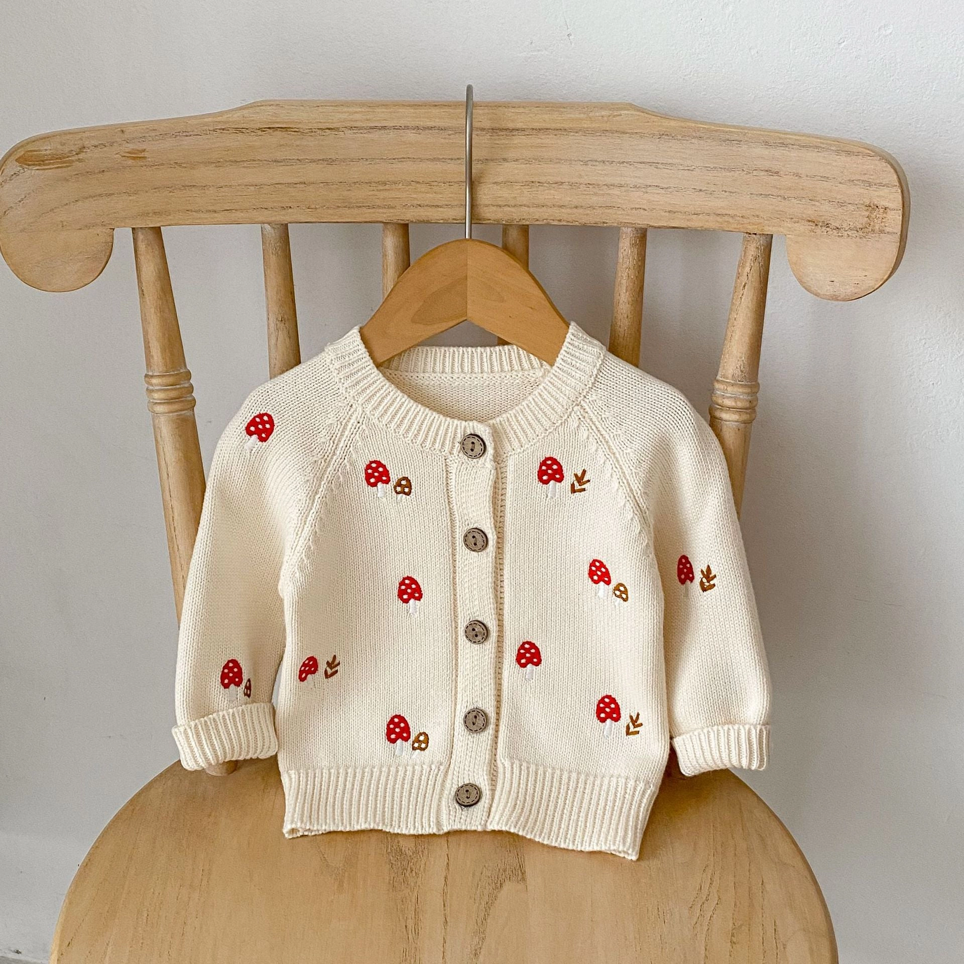 MyKids-USA Baby Girl Embroidered Pattern Cardigan