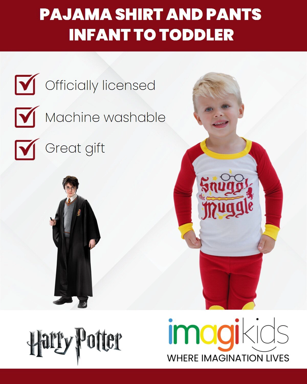 Harry Potter 2-Piece Pajama Shirt and Pants Set