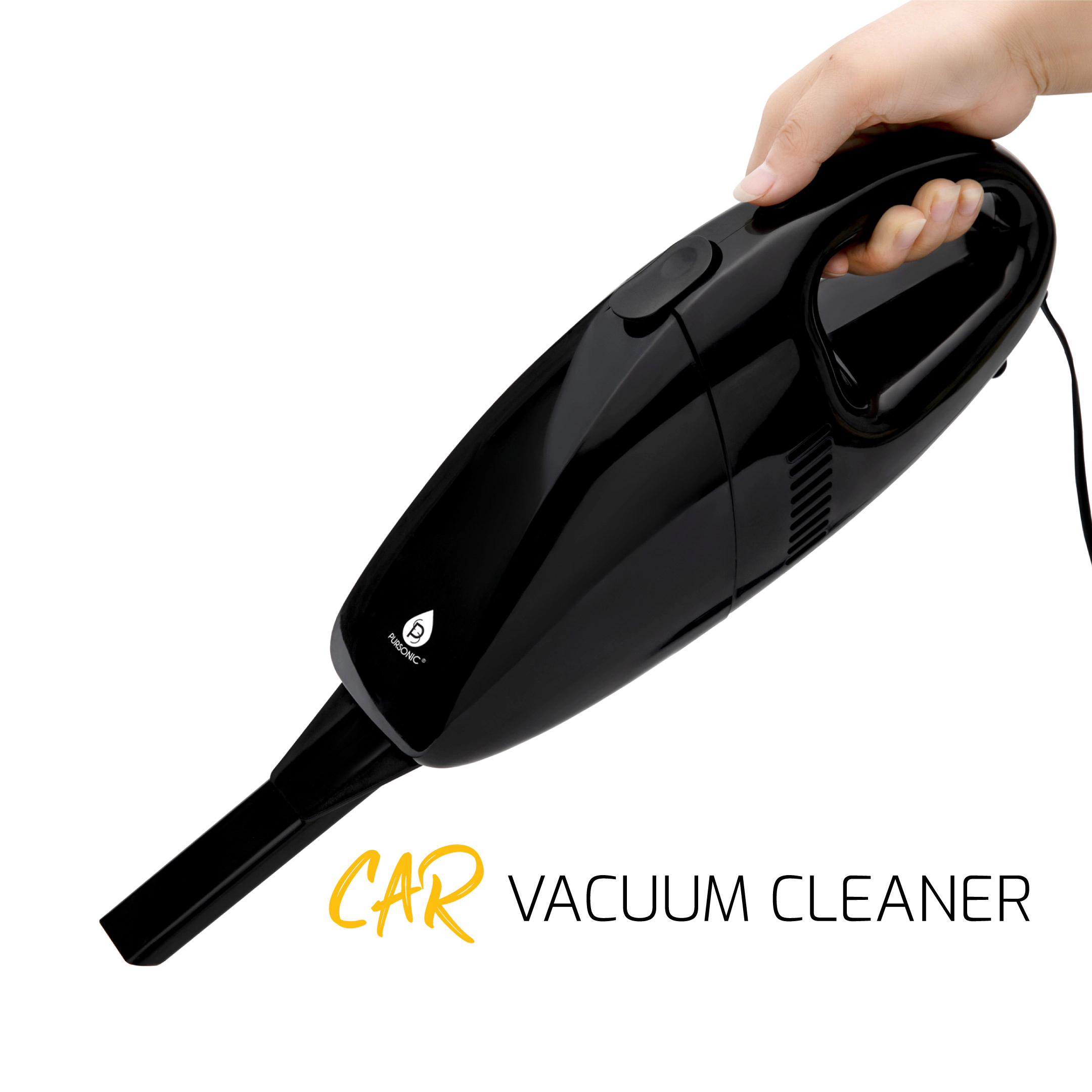 Pursonic Unisex Portable Wet & Dry High Suction Car Vacuum Cleaner with 1800PA Power and Multi-Nozzle Attachments