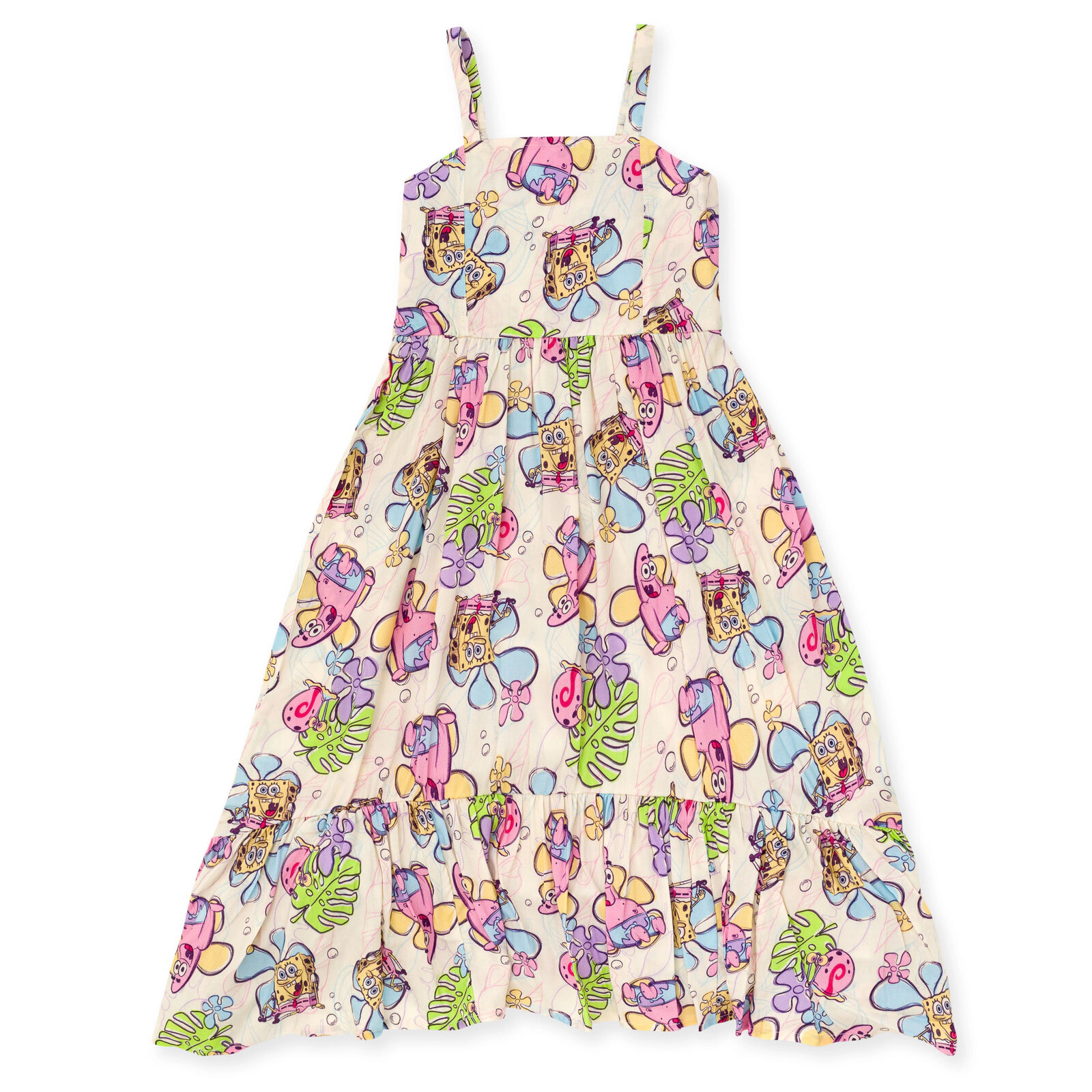 SpongeBob SquarePants Girls' Sleeveless Maxi Dress