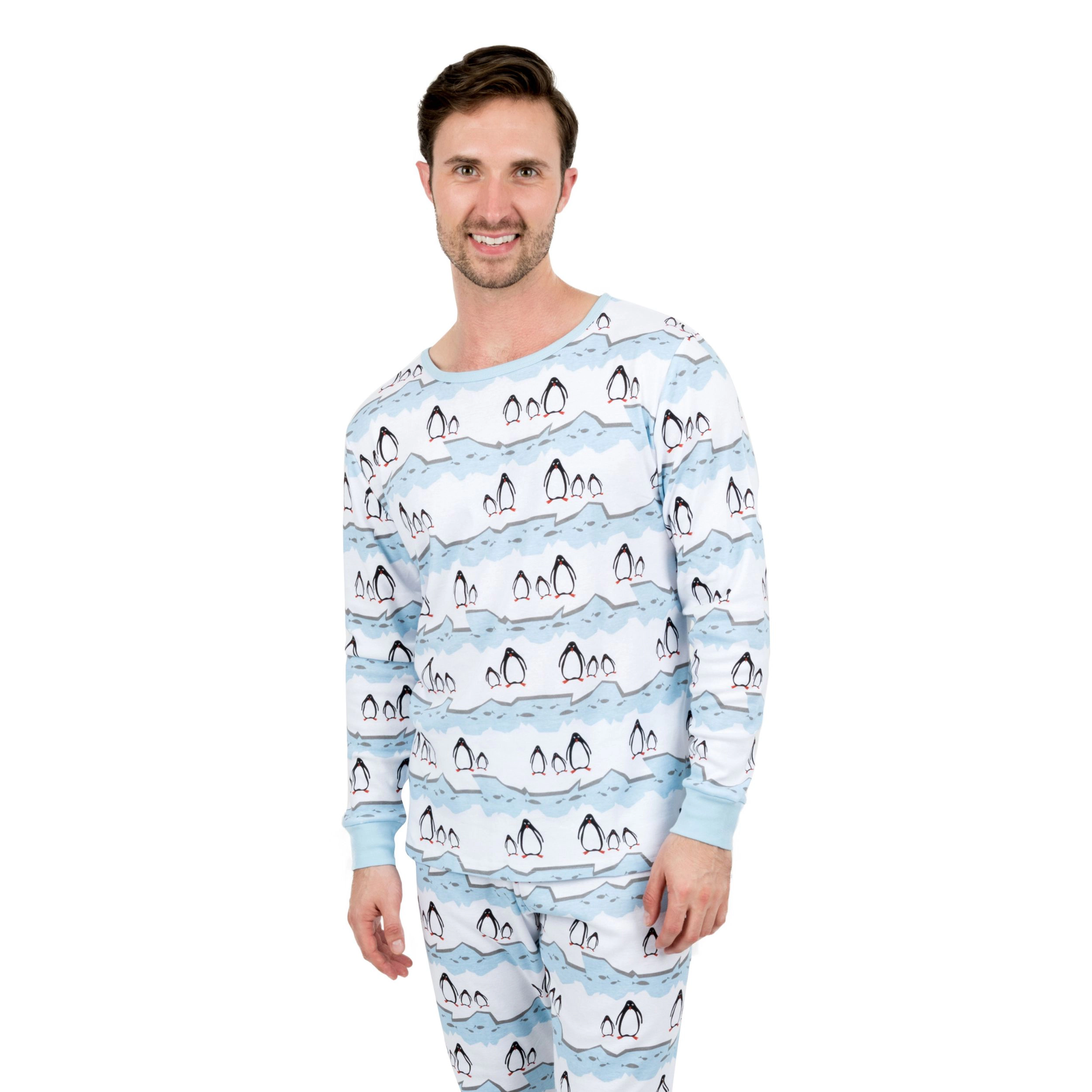 Leveret Men's 2-Piece Cotton Snug Fit Christmas Holiday Pajama Set