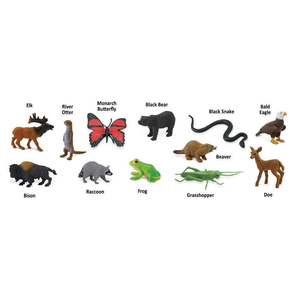 Safari Ltd. - In the Woods TOOB - contains 12 Mini Figurines