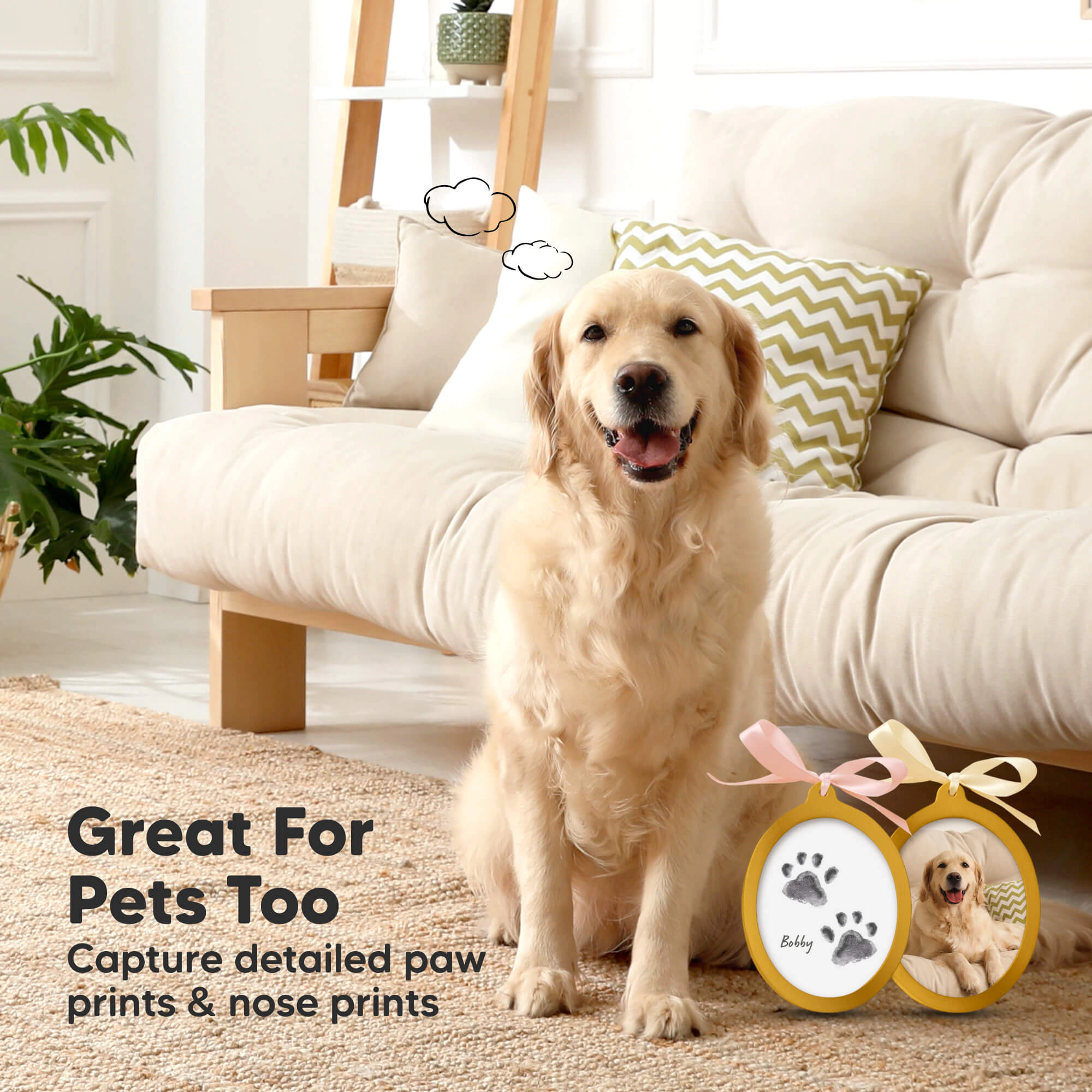 KeaBabies Bitsy Inkless Baby Print and Photo Ornaments