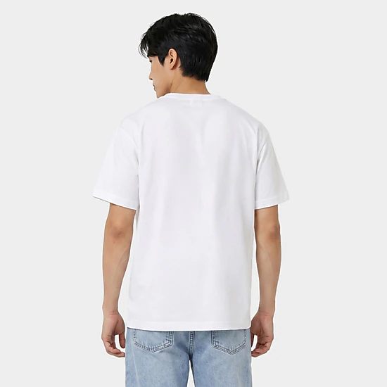 Simply Sage Market - Men's Garment Dyed Graphic T-Shirt - S.W.Smiley Graffitti Roman Statue