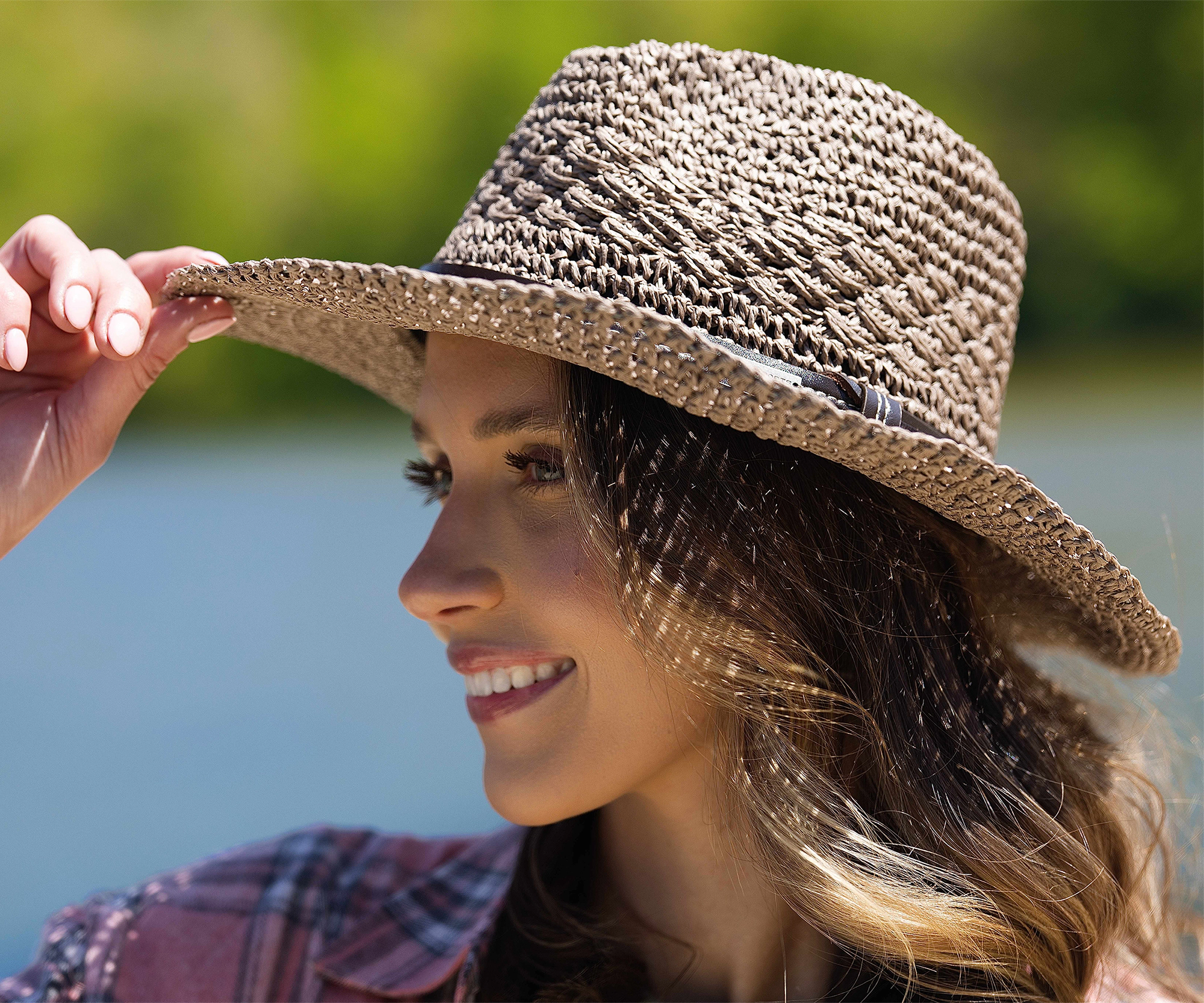 Lakota Straw Cowgirl Western Hat - 100% Paper Straw, Open Weave Crown, UPF 50+