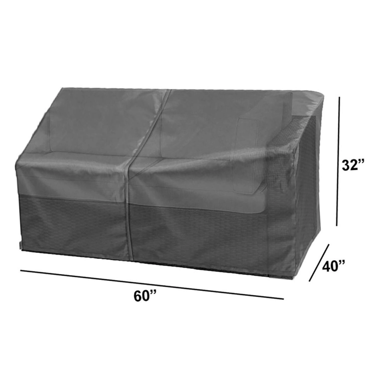 Summerset Shield Modular Cover Ultimate Protection for Your Outdoor Furniture Loveseat Left End 60" x 40" x 18" Mercury