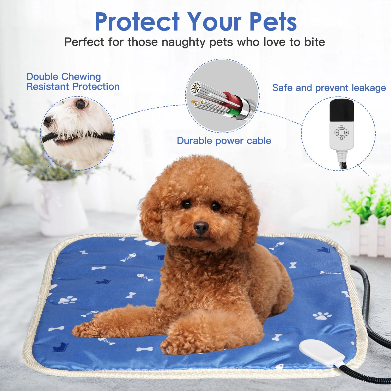 GBruno Waterproof Pet Heating Pad 45 Cm