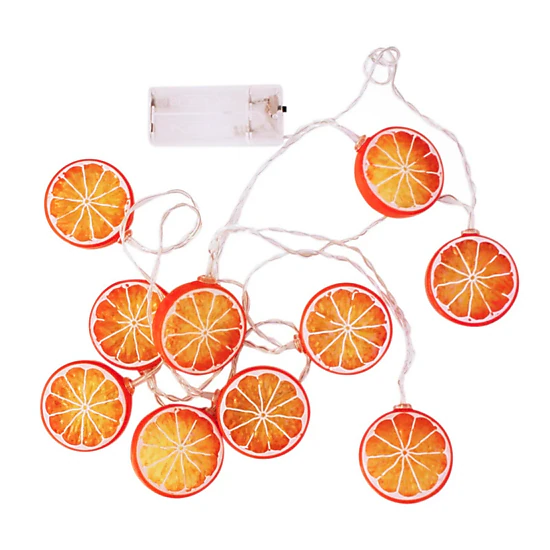 Elegani 2-Pack 10-LED Orange String Lights, 3.5 ft - Warm White Glow ...