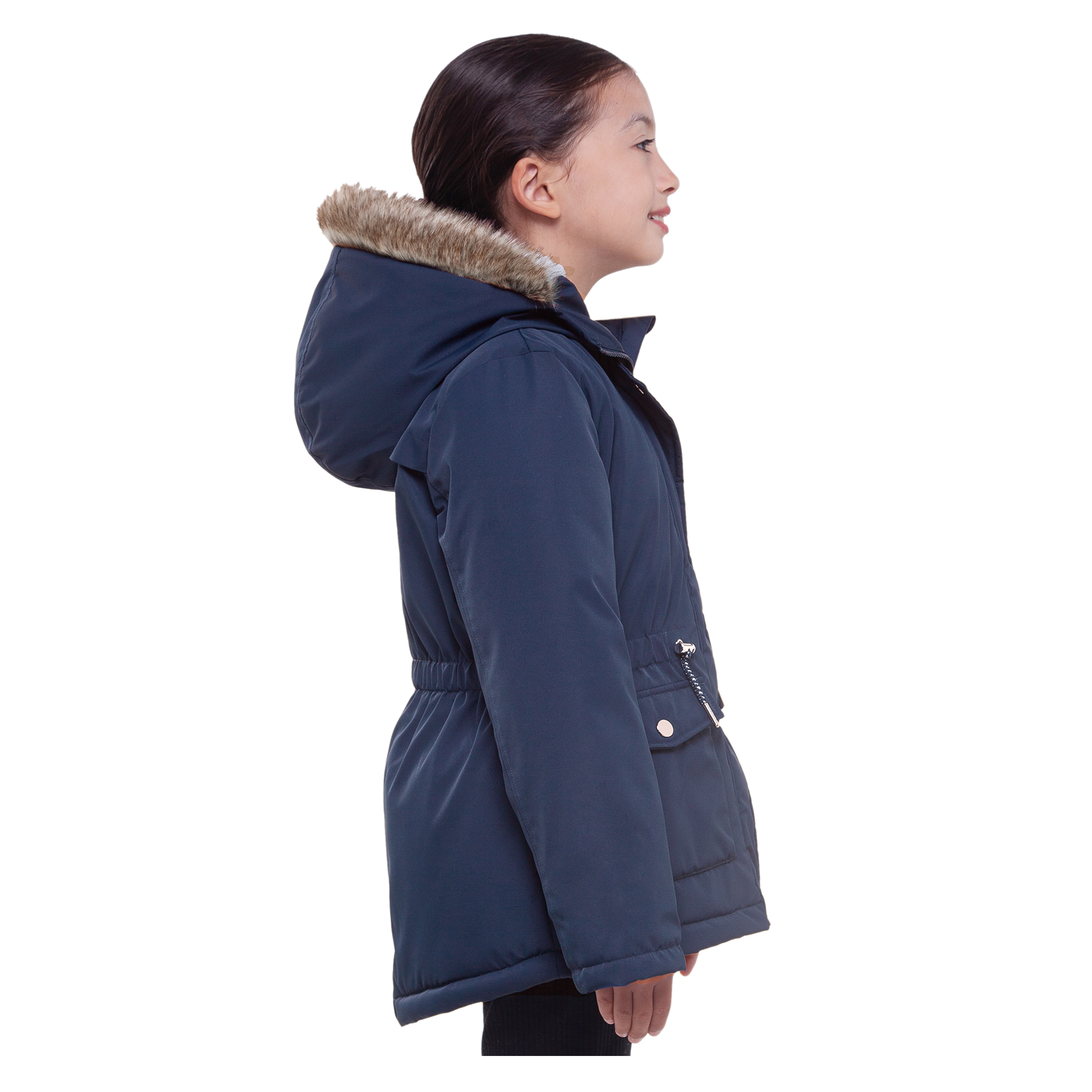 Rokka&Rolla Little & Big Kid Girls Mid-Length Fleece Lined Parka