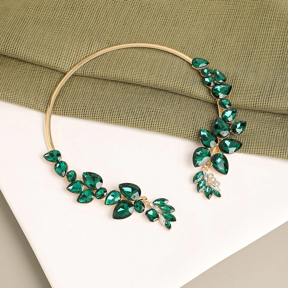 SOHI Women's Party Stone Statement Necklace