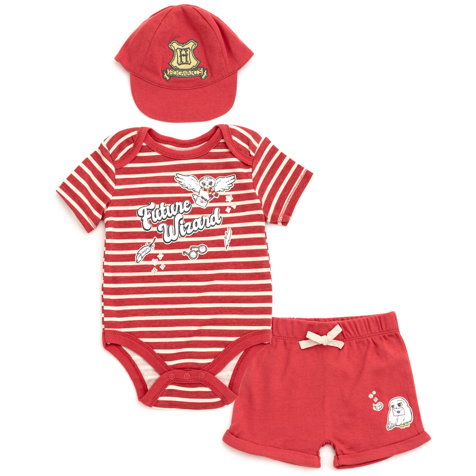 Harry Potter Hedwig Baby Boys' Bodysuit and Shorts Set