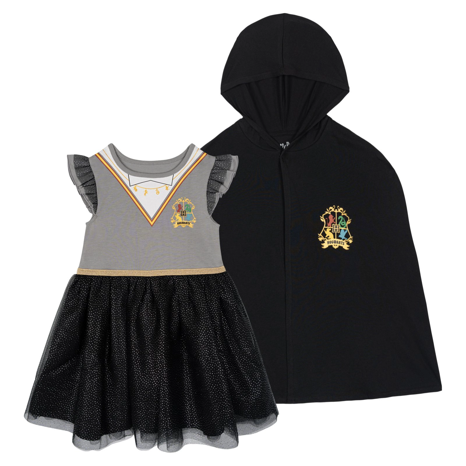 Harry Potter Hermione Girls' Cosplay Tutu Dress and Cape Set