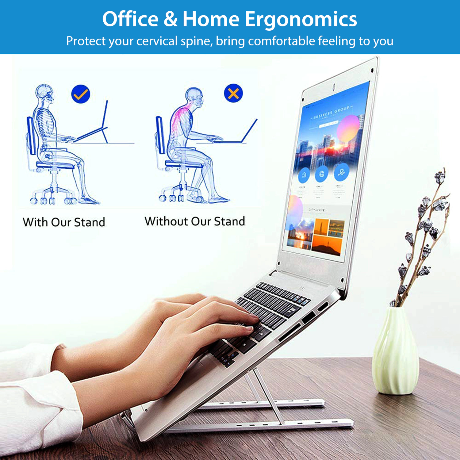GBruno Adjustable Aluminum Laptop Stand