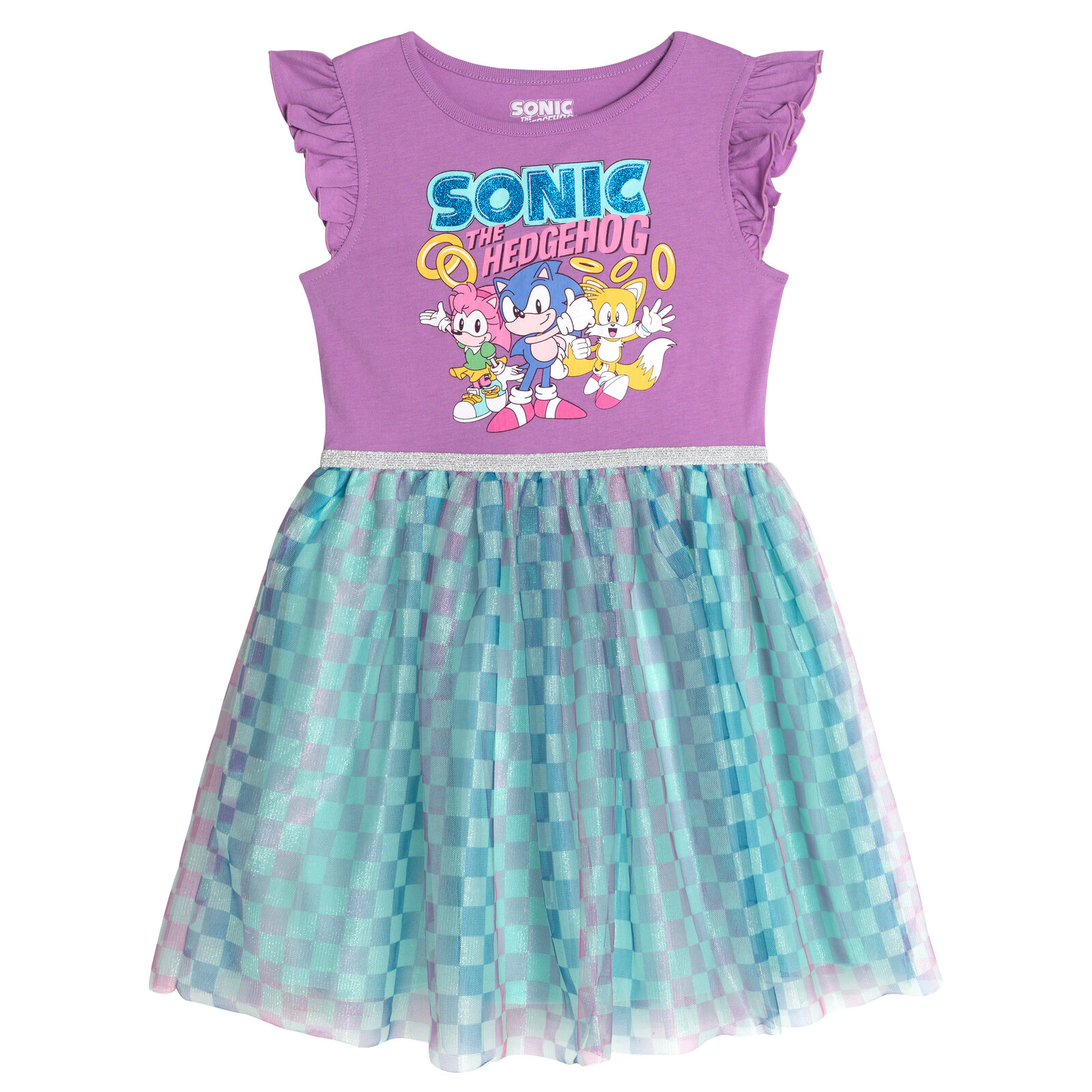 SEGA Sonic the Hedgehog Girls' Tulle Tutu Dress