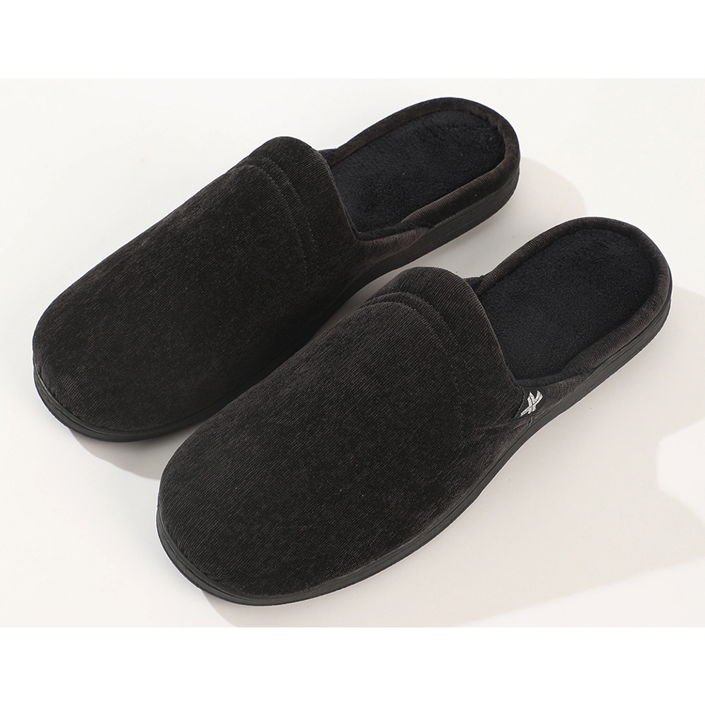 Roxoni Men's Slipon Warm Memory Foam Insole Scuff House Slipper