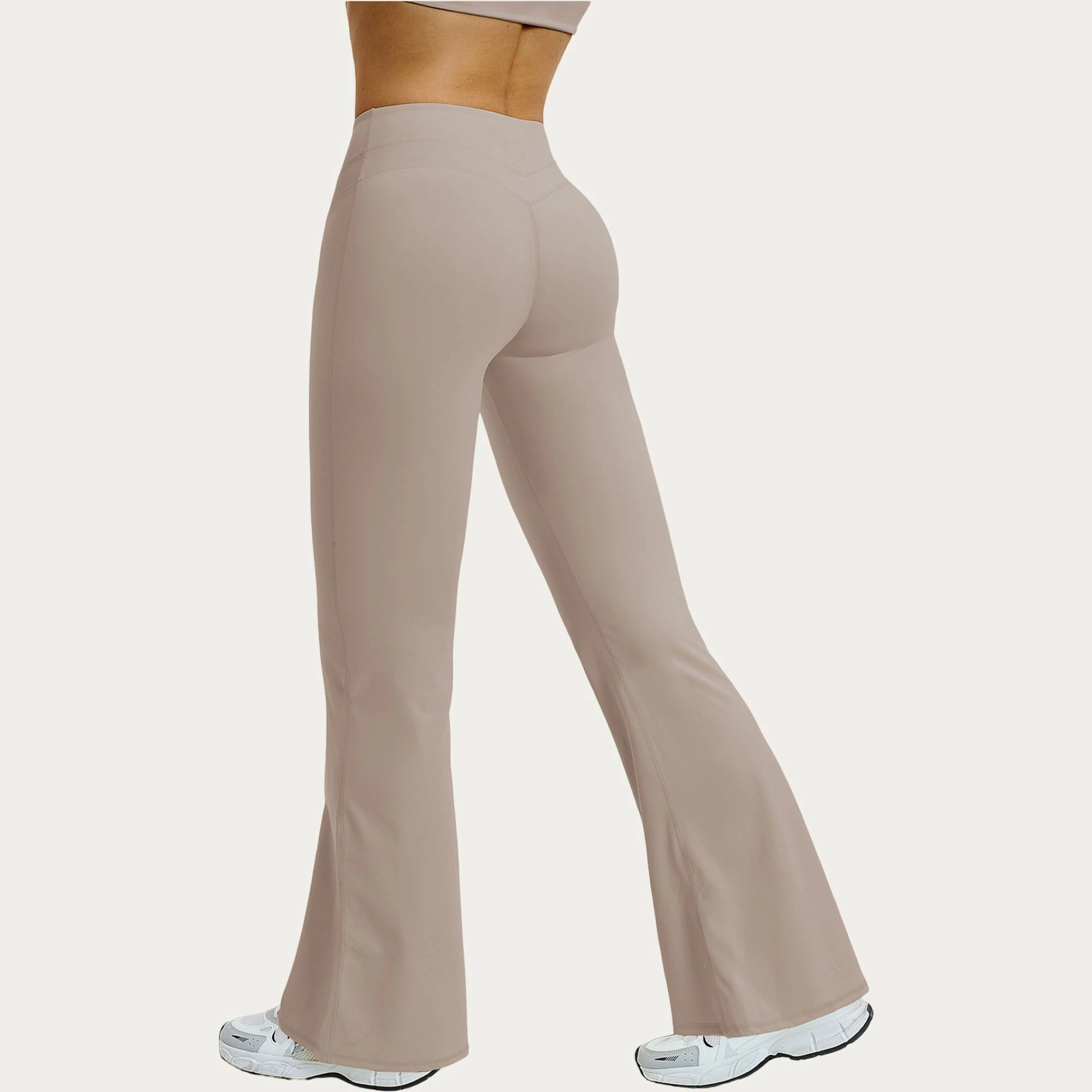 Anna-Kaci Active Women's High Waist Flare Yoga Pants Stretch Bootcut Workout Leggings for Training Running Lounge