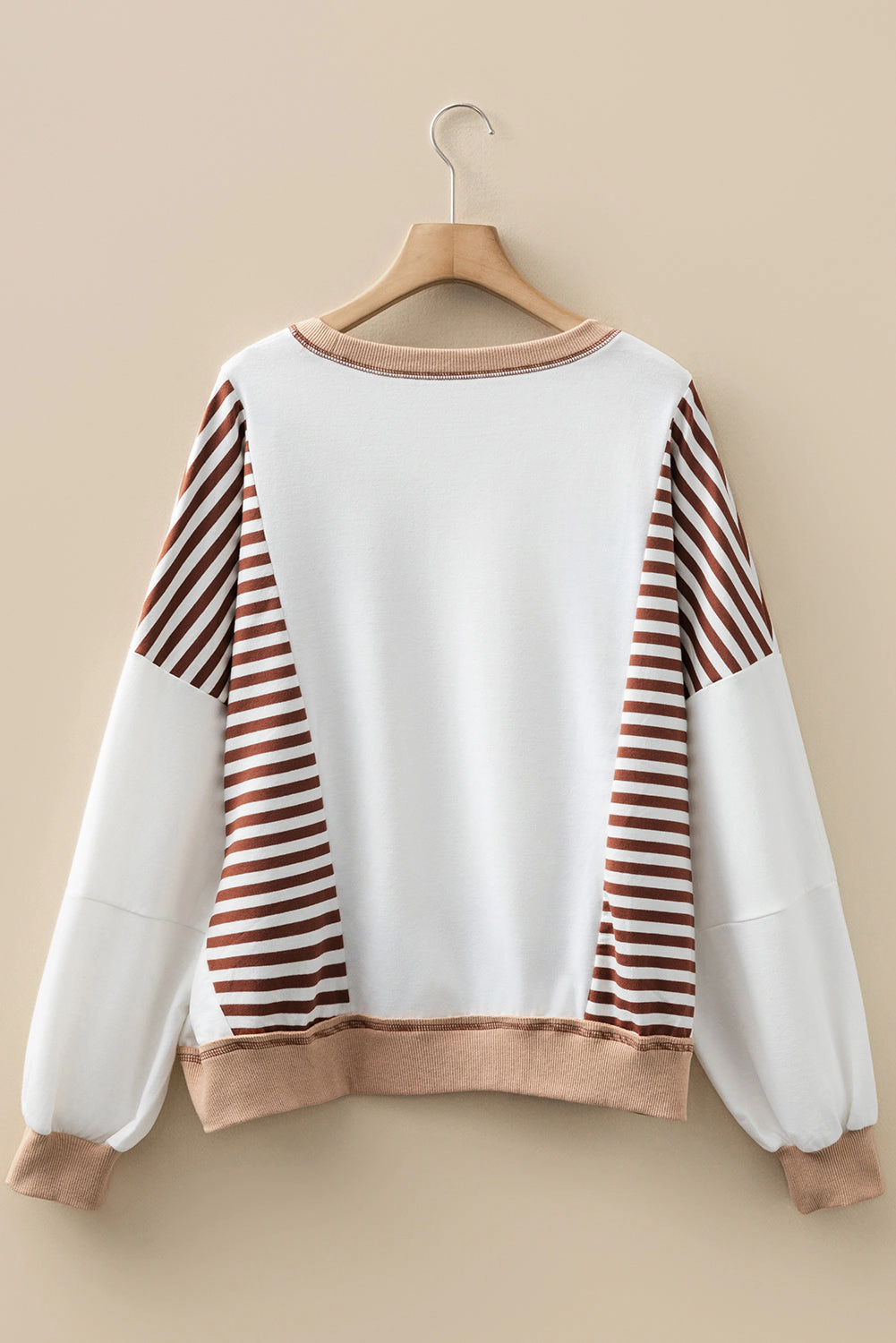 Threaded Pear Women's Zyla Contrast Stitching Oversize Sweatshirt