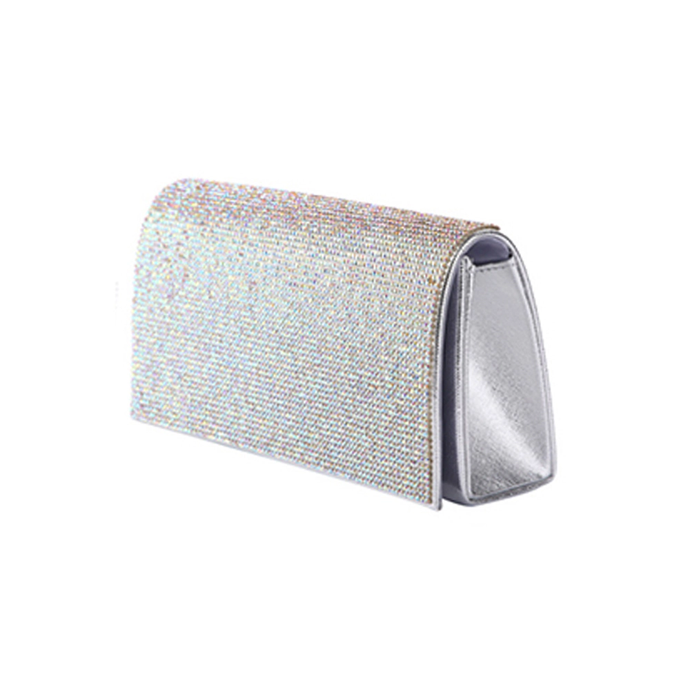 Fashnzfab Bling Solid Evening Clutch Crossbody Bag