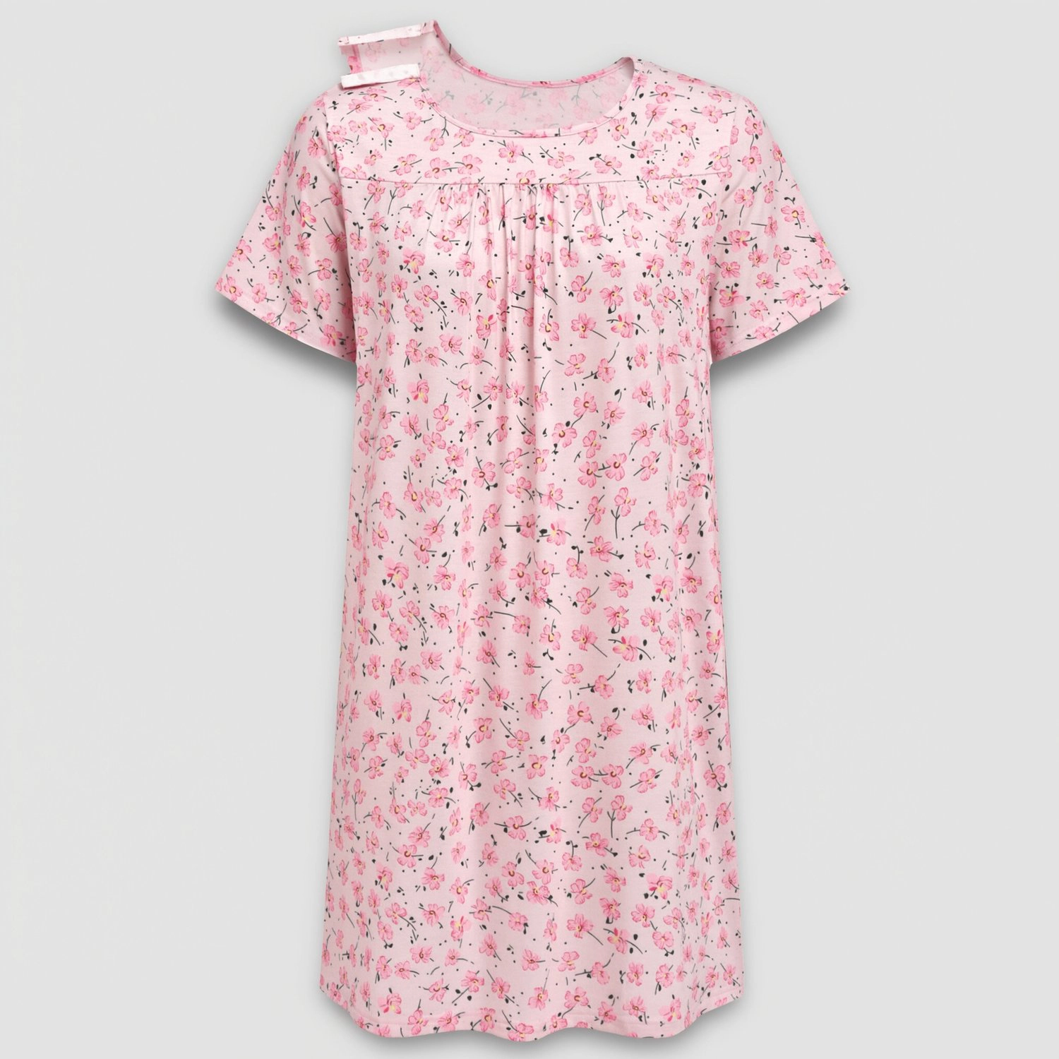 Pinspark Womens Turquoise Paisley Print Short Sleeve Pleated Casual Midi Swing Dress