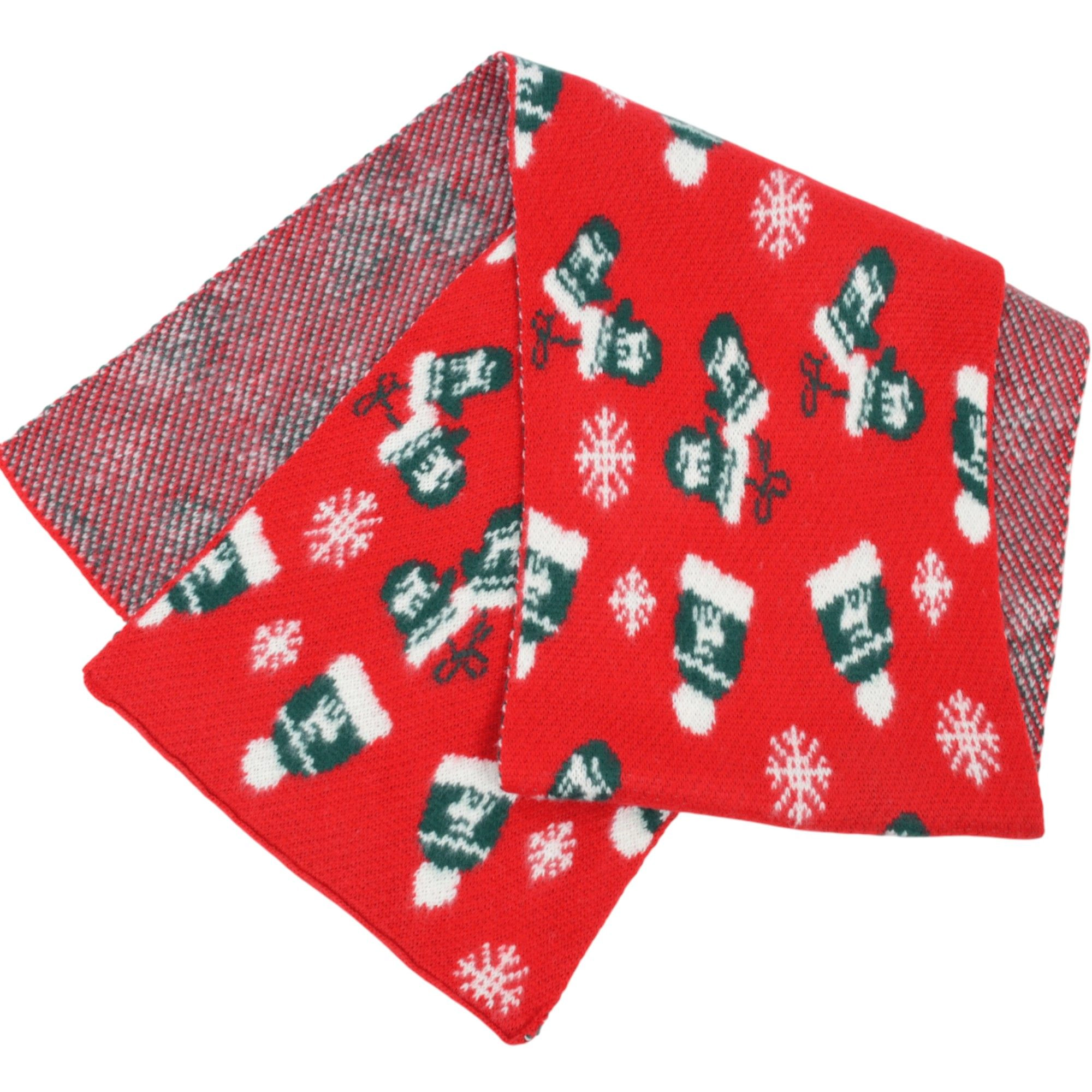 Anna-Kaci Women's Holiday Reindeer Snowflake Knit Winter Scarf 66 x 12 in