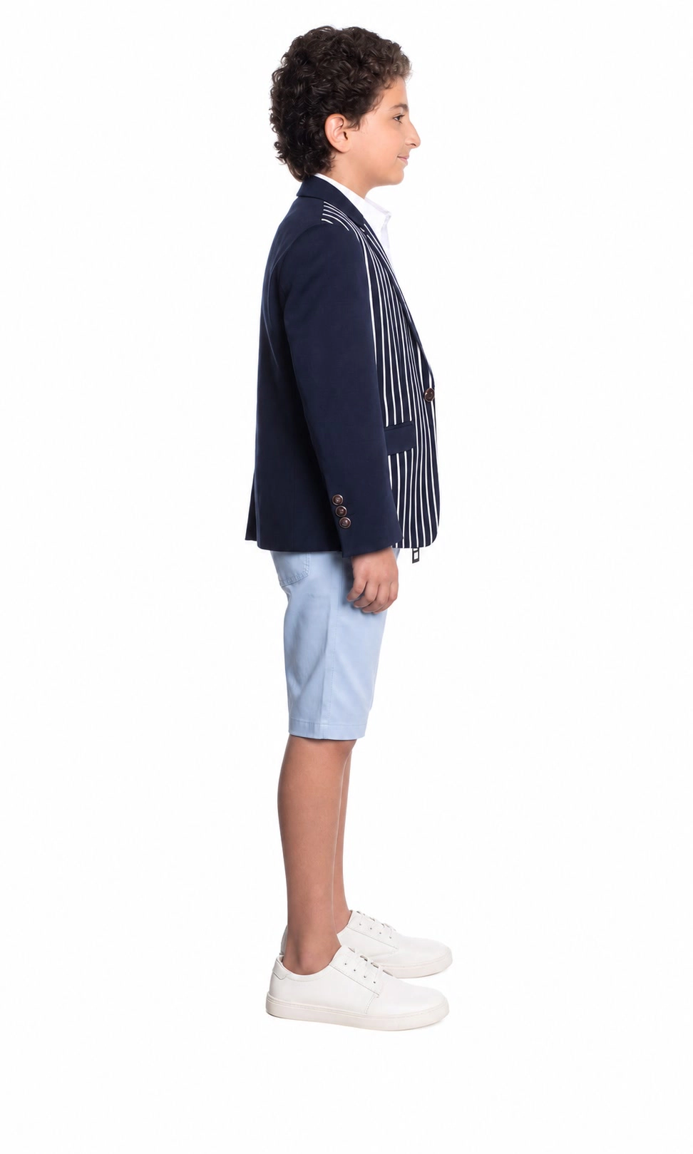 Elie Balleh Boys Slim Fit Knit Blazer