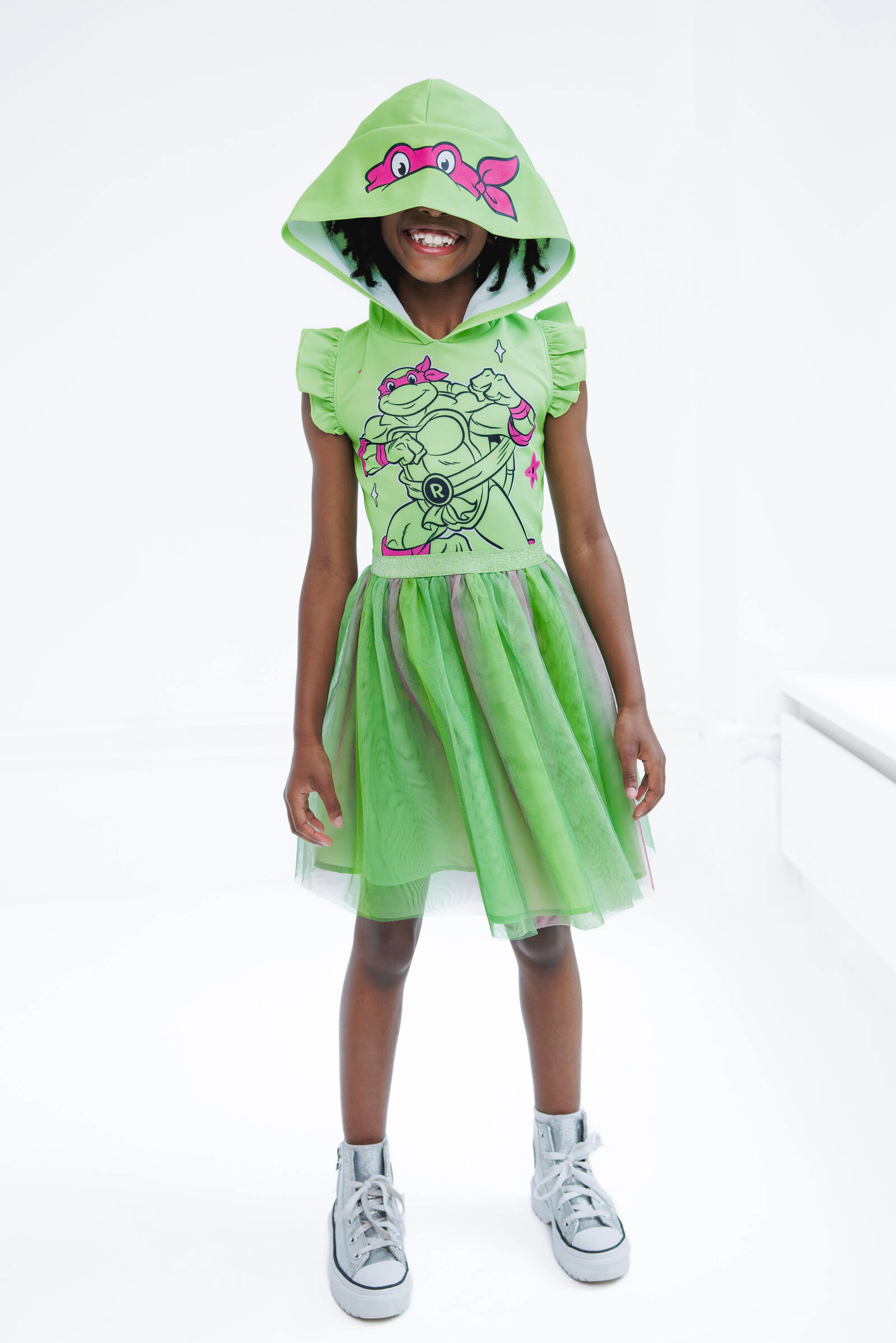 Teenage Mutant Ninja Turtles Raphael Girls' Sleeveless Cosplay Dress
