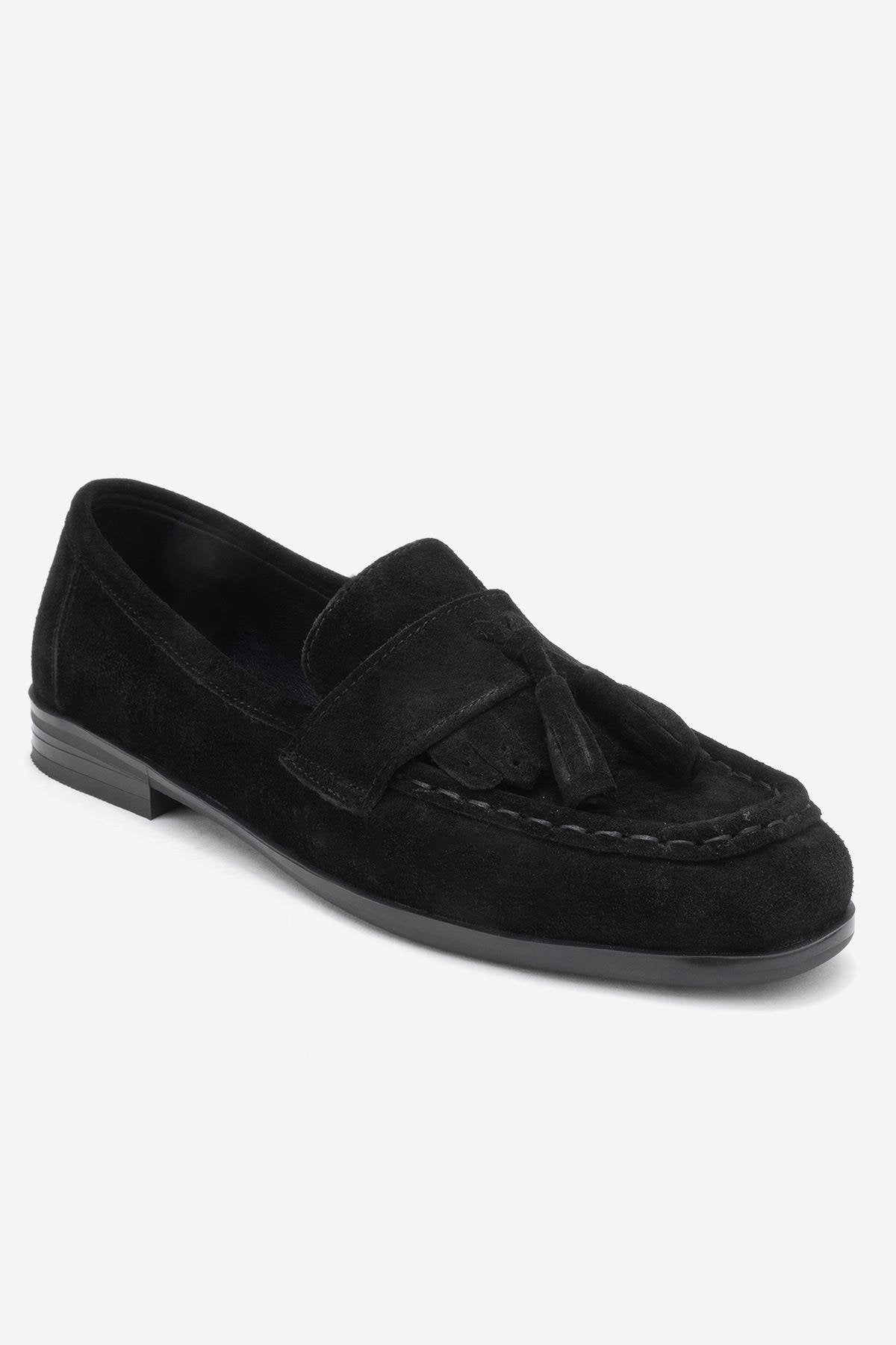 Forever & Always Womens Lupen Leather Tassel Loafers