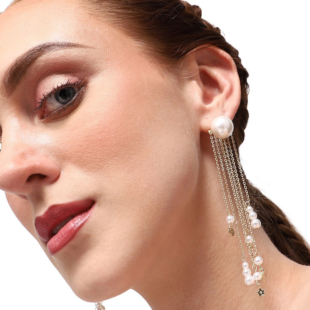 SOHI Women's Pellet-Party Drop Earrings