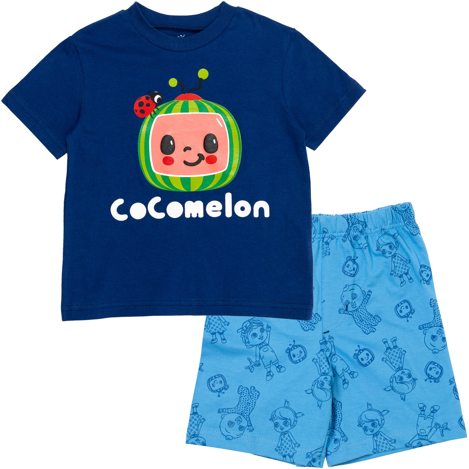 Cocomelon Boys' 2-Piece Tee and Shorts Set