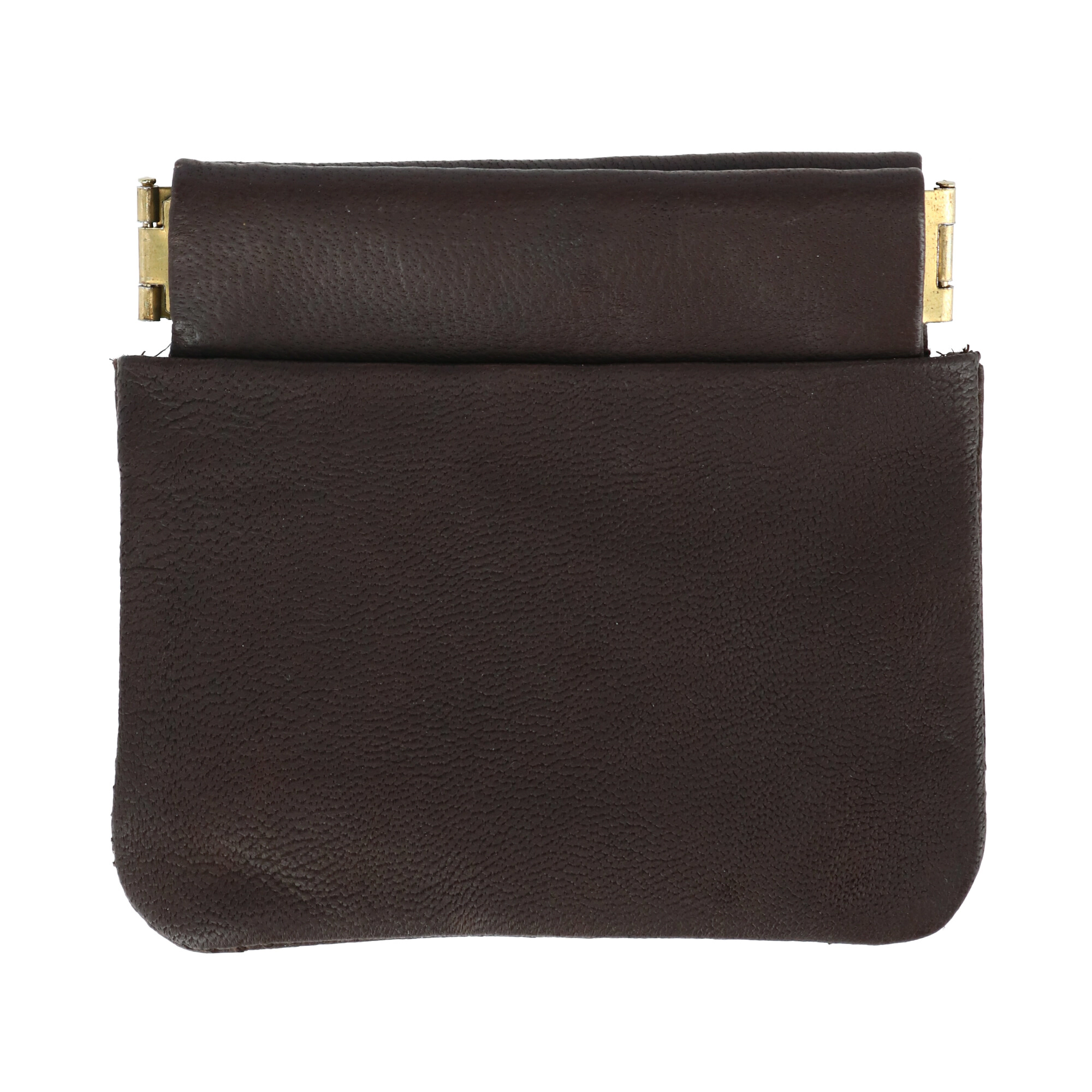 CTM Leather Push Mouth Coin Wallet with Card Slots