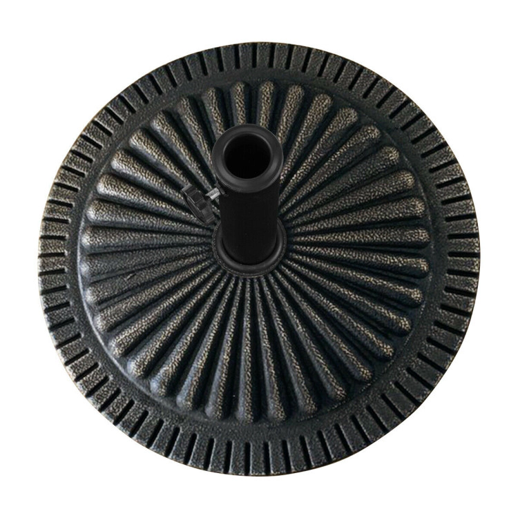 Hivvago 31.5 Lbs Market Heavy-Duty Outdoor Stand Bronze Umbrella Base