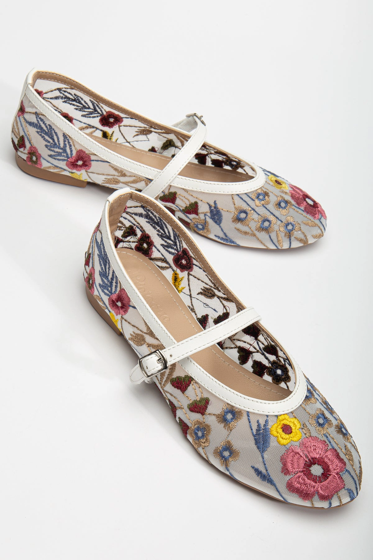 Prologue Shoes Womens Fauna Mesh Mary Jane Flats