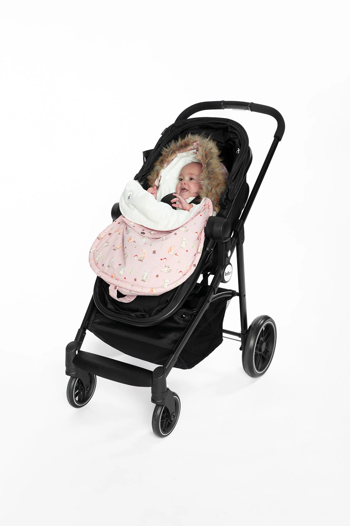 Deux par Deux Girls Waterproof Bunting Bag for Car Seats & Strollers