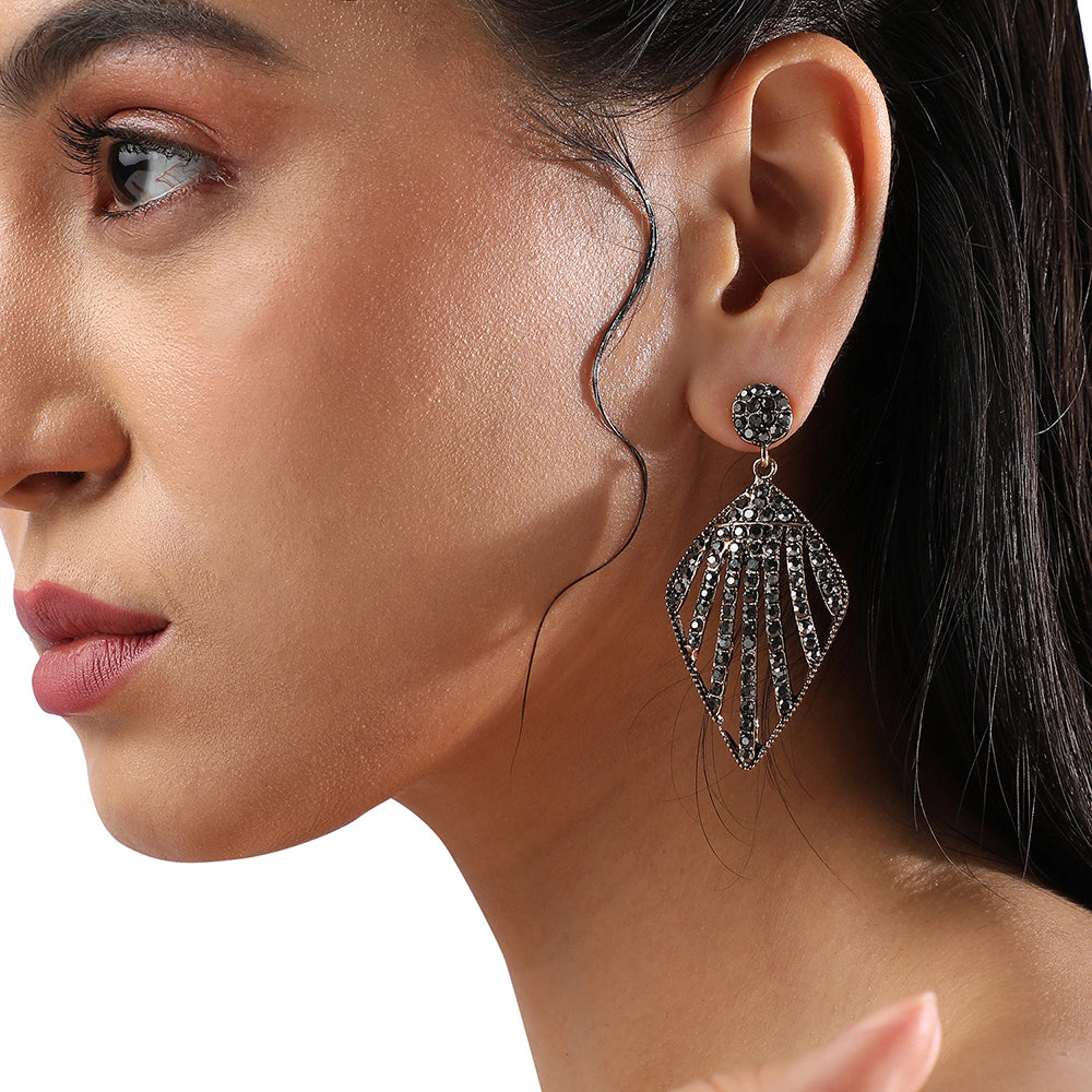 SOHI Women's Stardust Drift Drop Earrings