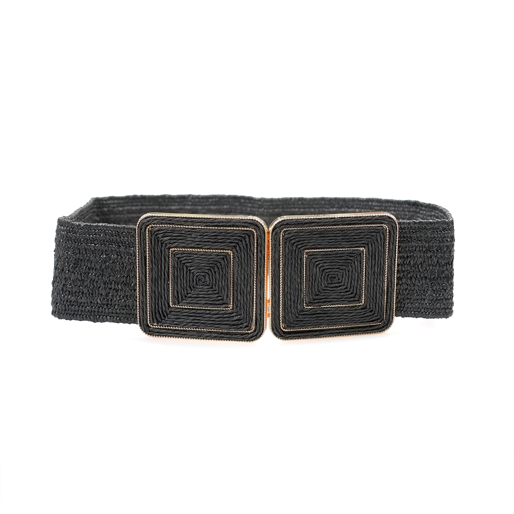 AGP PARIS Black Hook Buckle Women's Belt