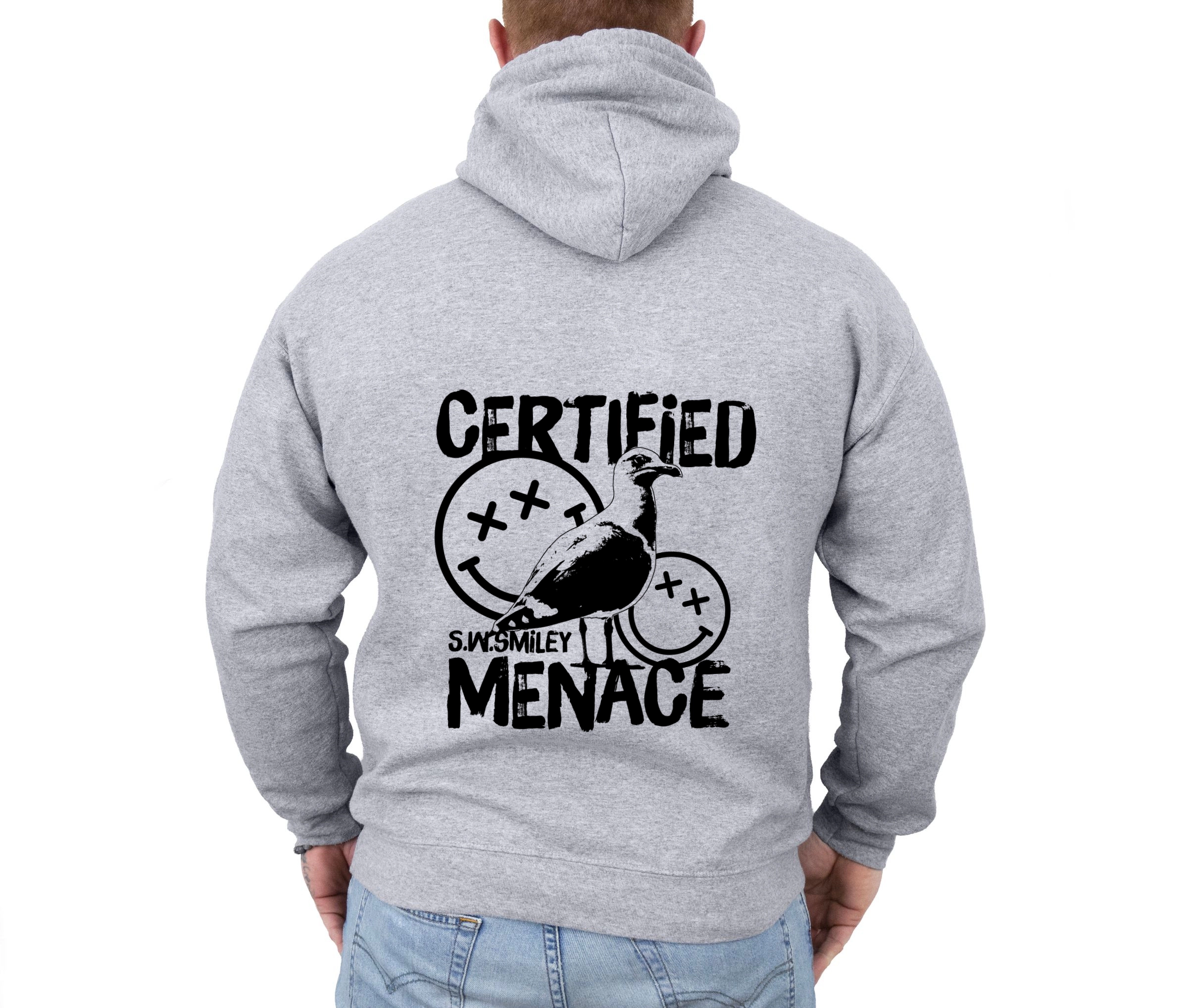 Simply Sage Market - Men's Graphic Hoodie S.W.Smiley Certified Menace