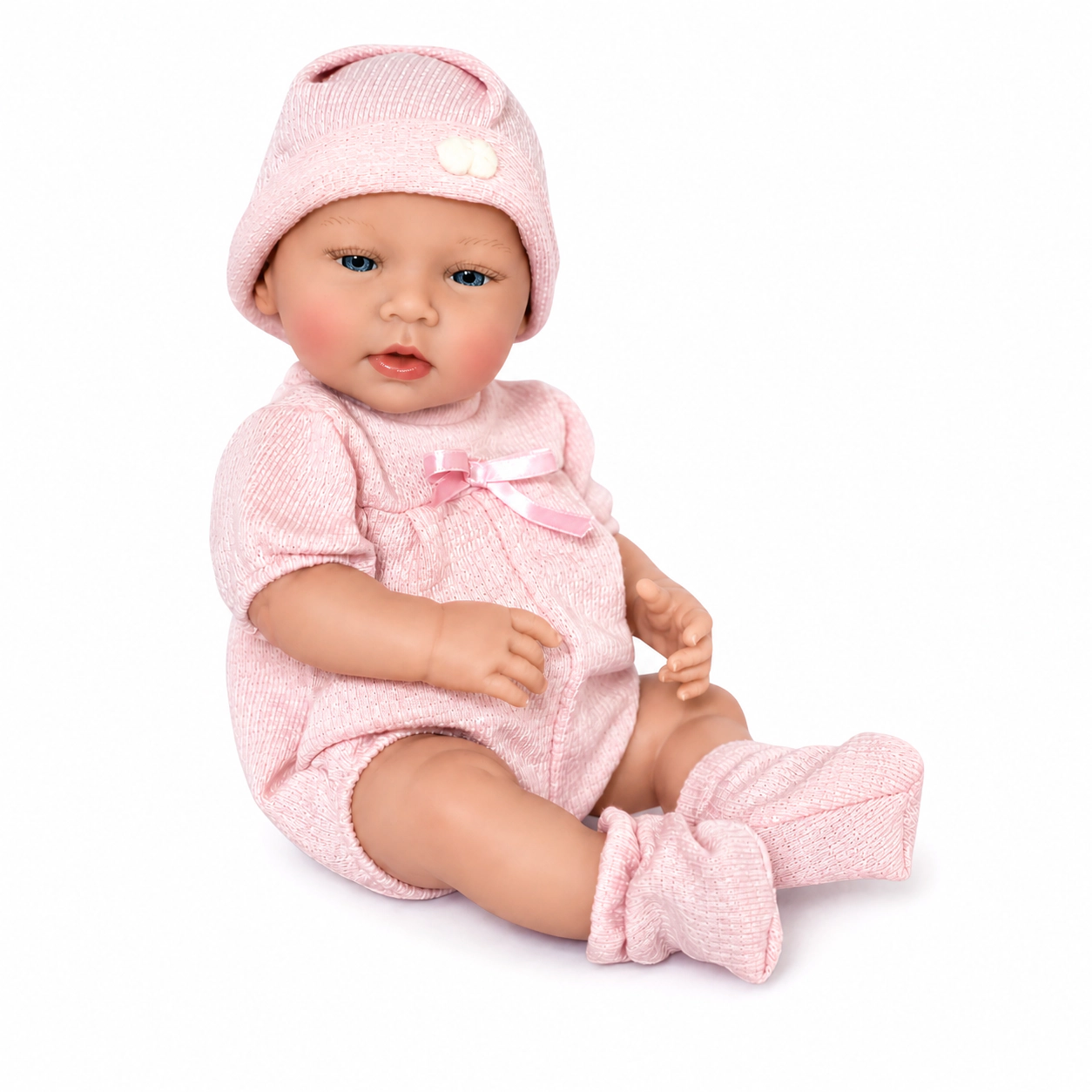 Ann Lauren Dolls® Lil’ Snugglers® All-Vinyl Baby Girl Doll- Anatomically Correct Girl